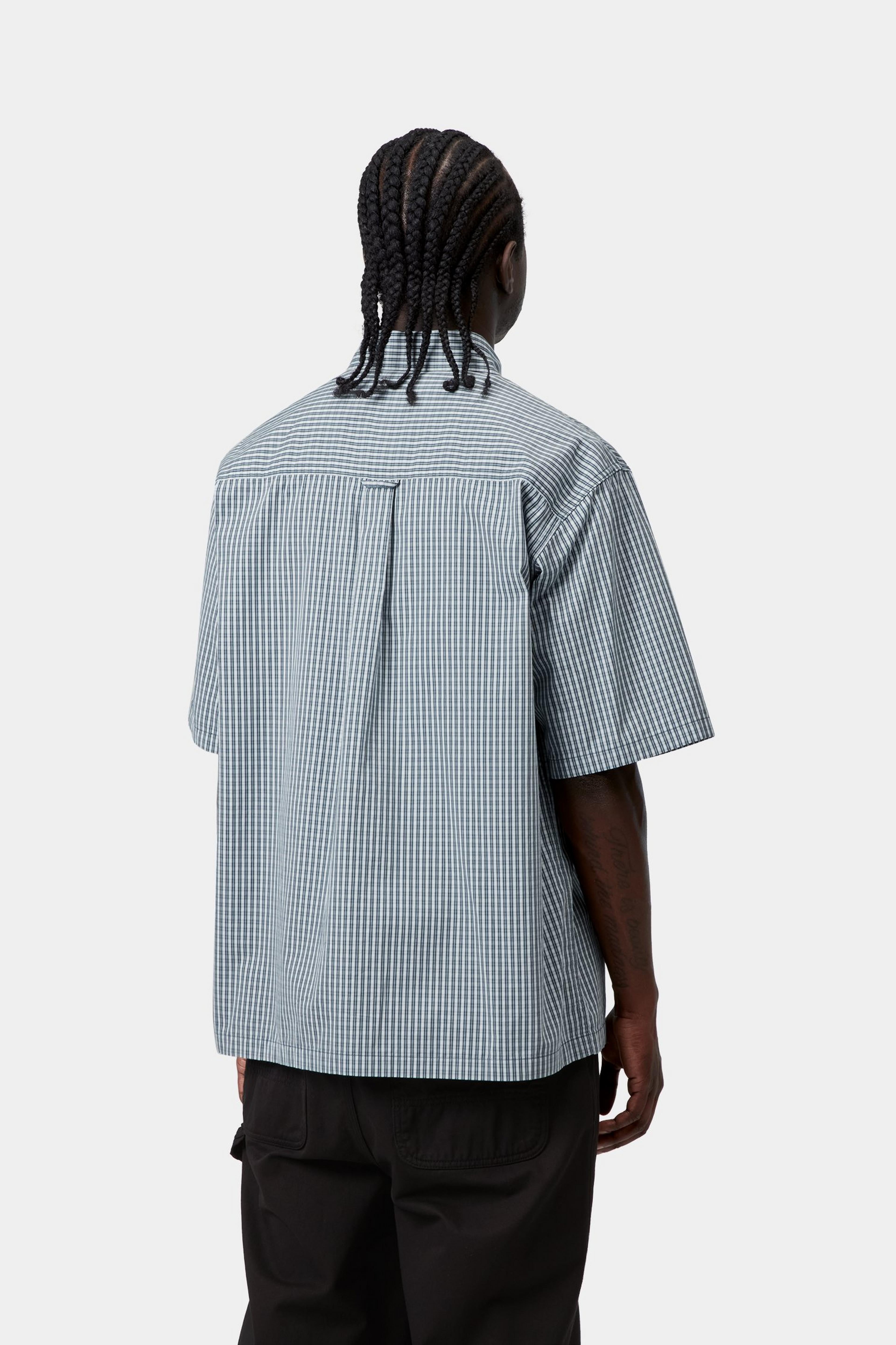 S/S Groff Shirt - Groff Check, Blue River