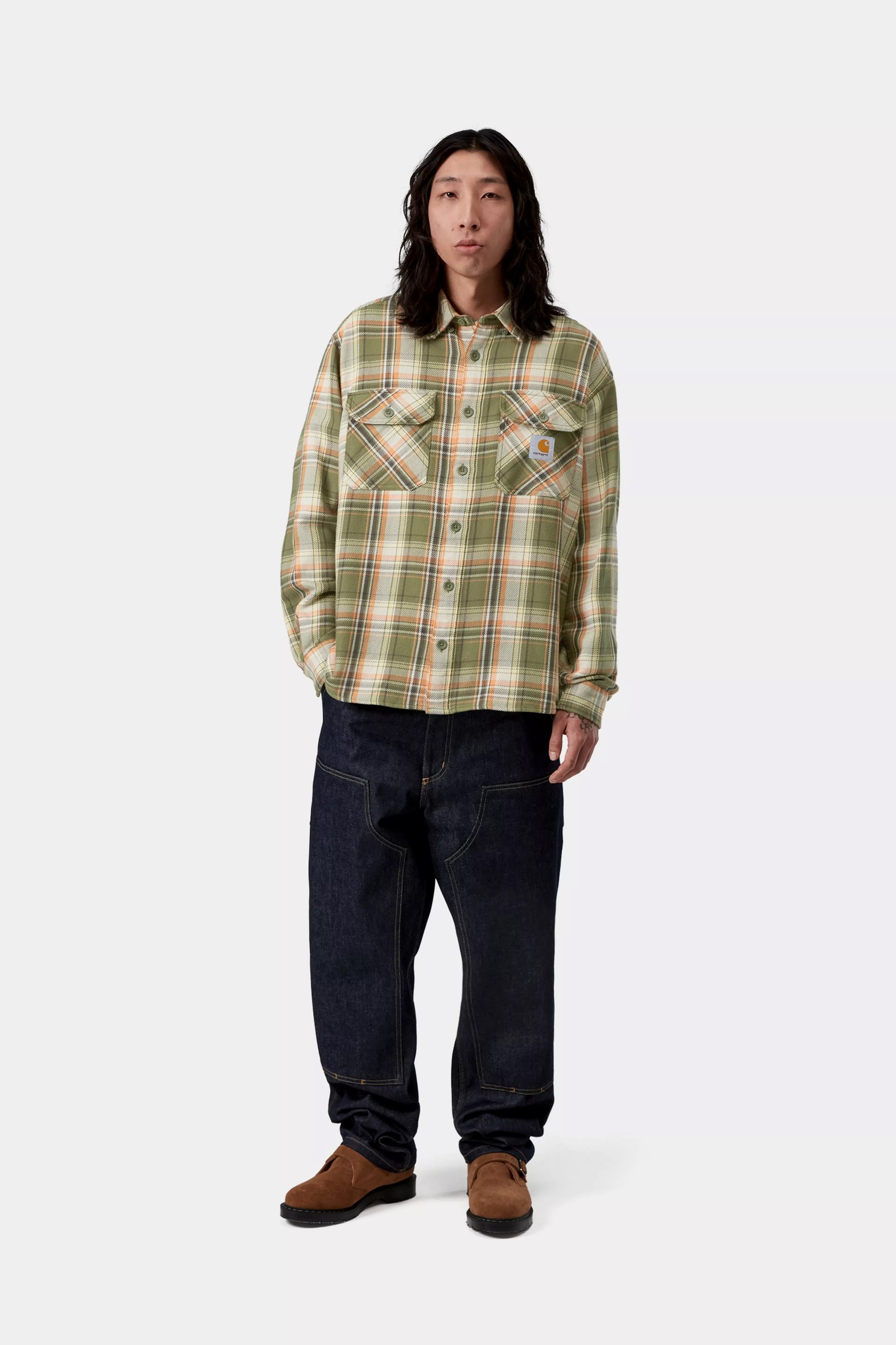 L/S Tunick Shirt - Tunick Check, Dollar Green