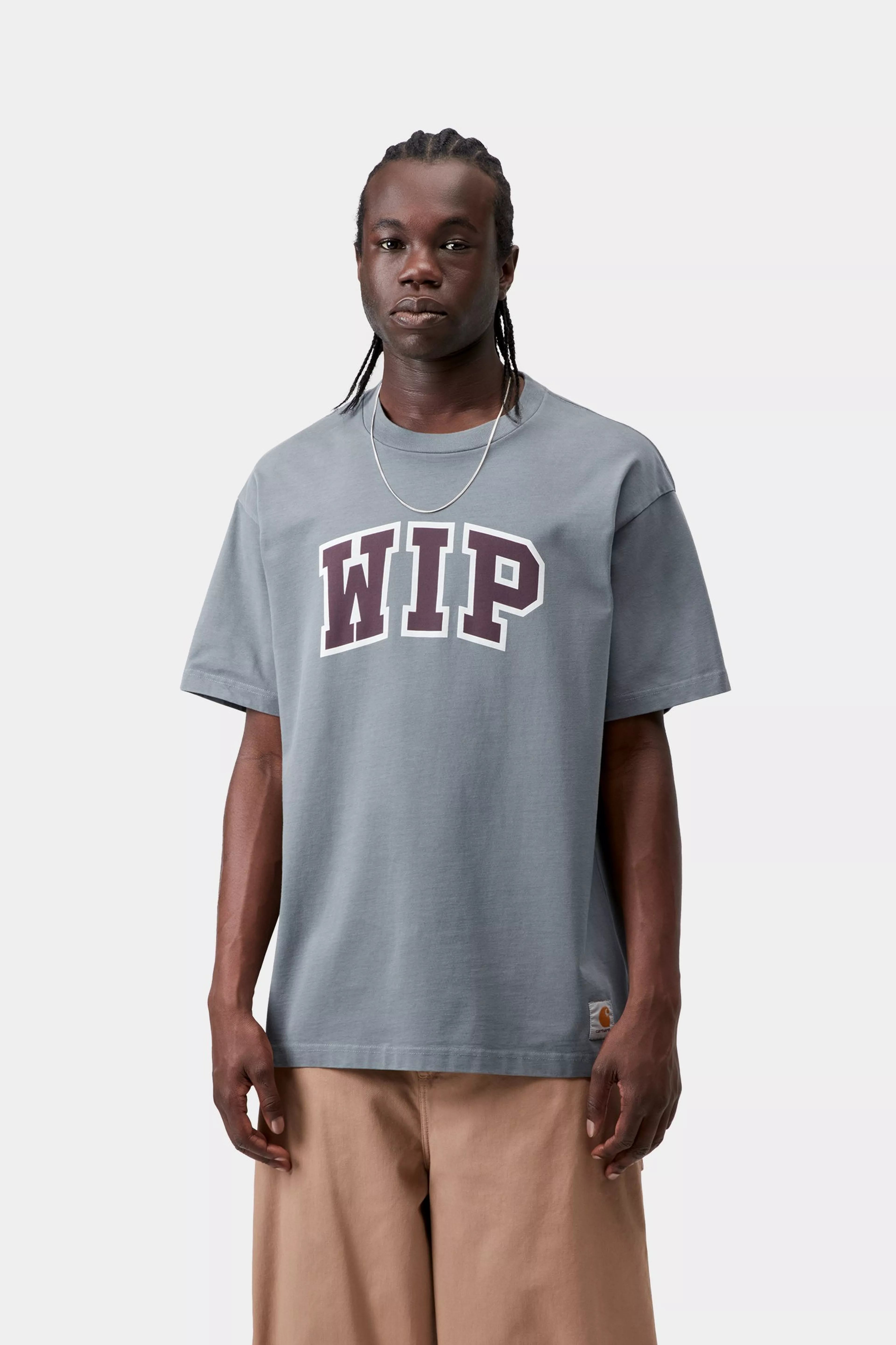 S/S Wip Iii T-Shirt - Cozy Blue (heavy stone wash)