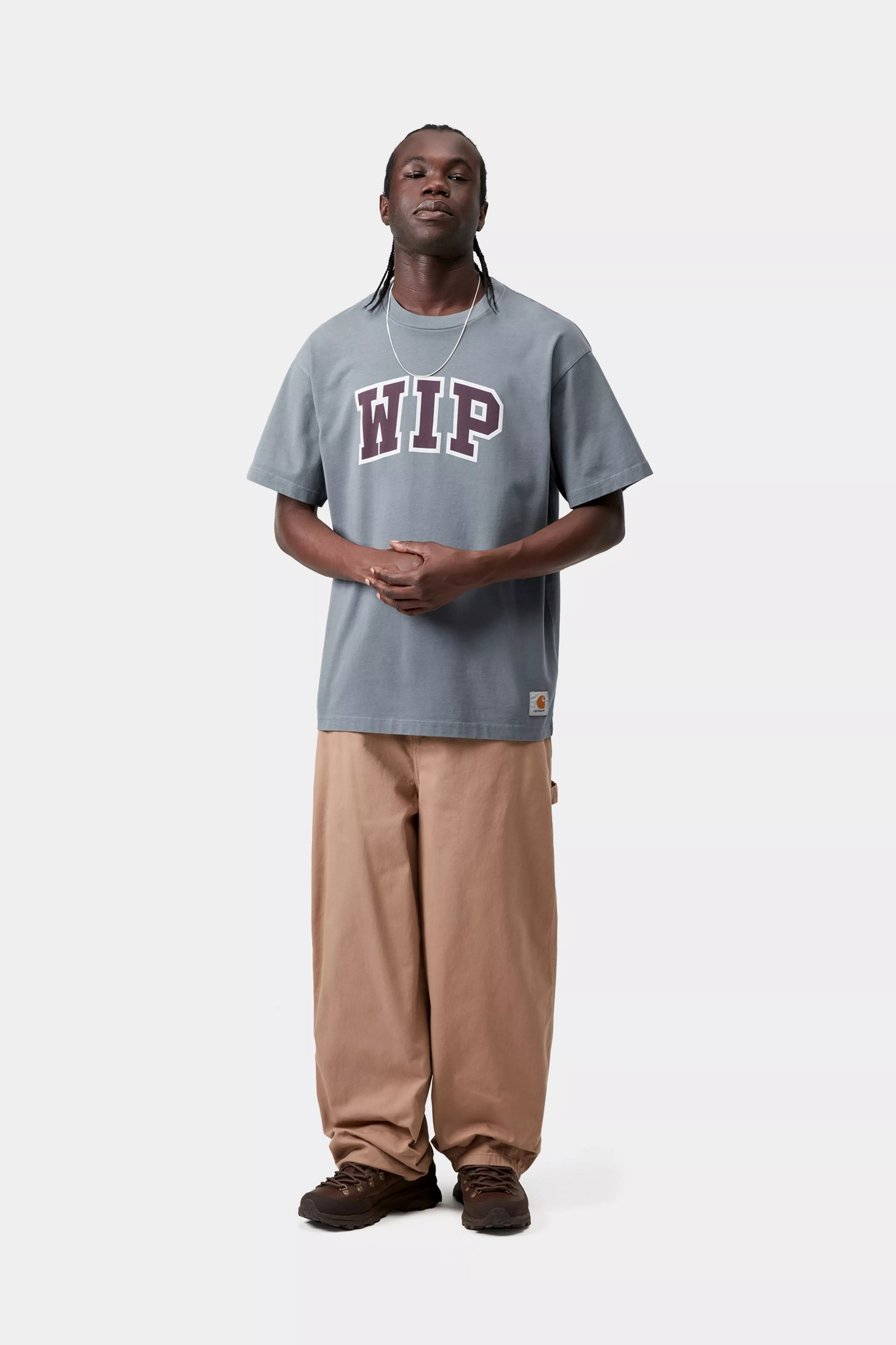 S/S Wip Iii T-Shirt - Cozy Blue (heavy stone wash)