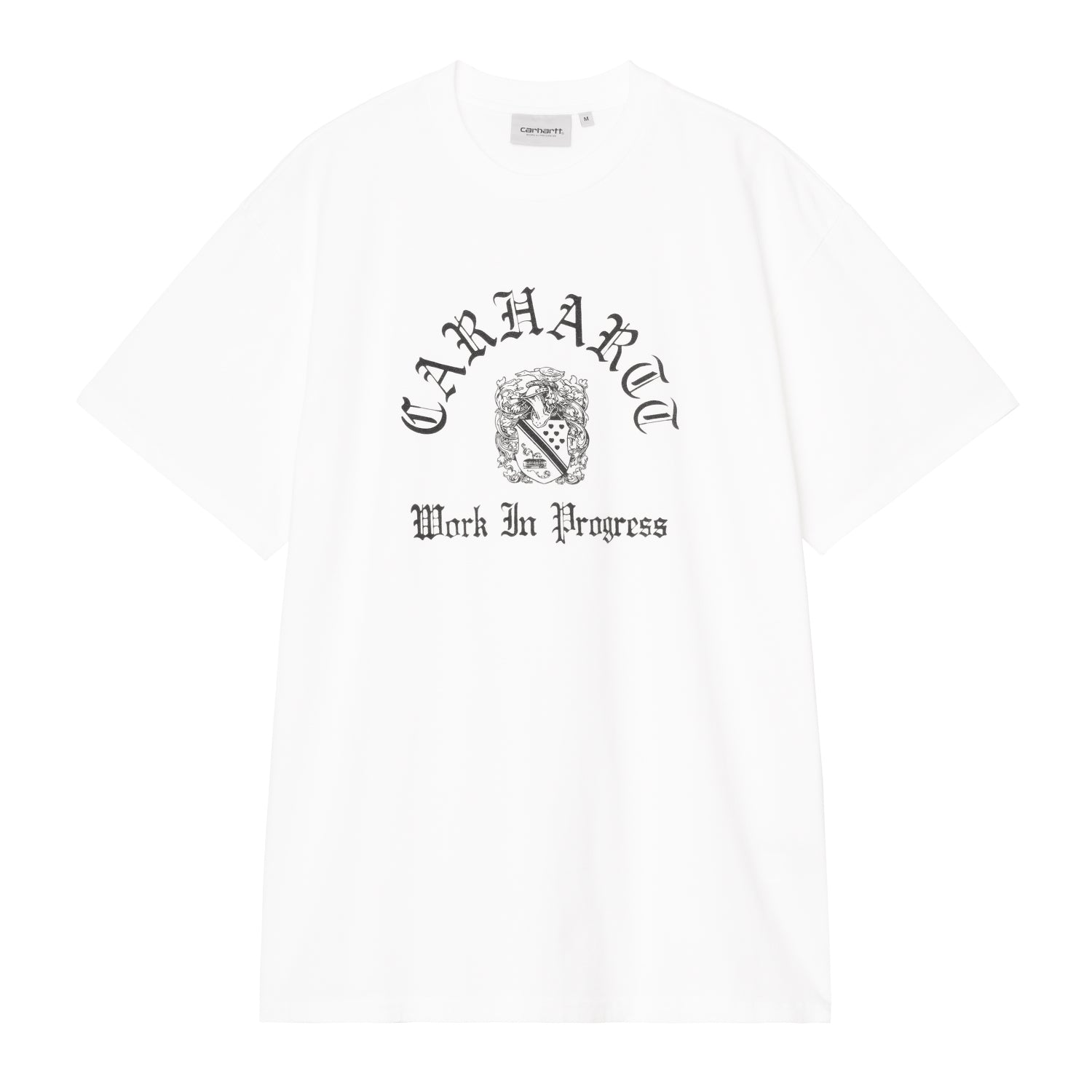 S/S Coat Of Arms T-Shirt - White (heavy stone wash)