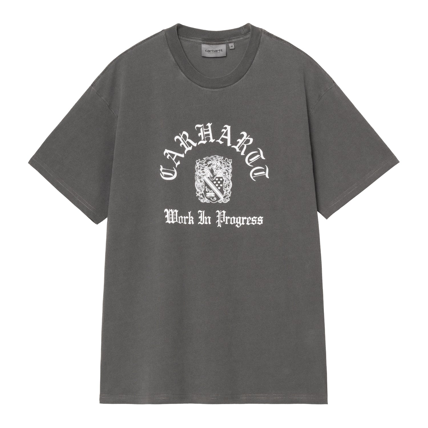S/S Coat Of Arms T-Shirt - Black (garment dyed)