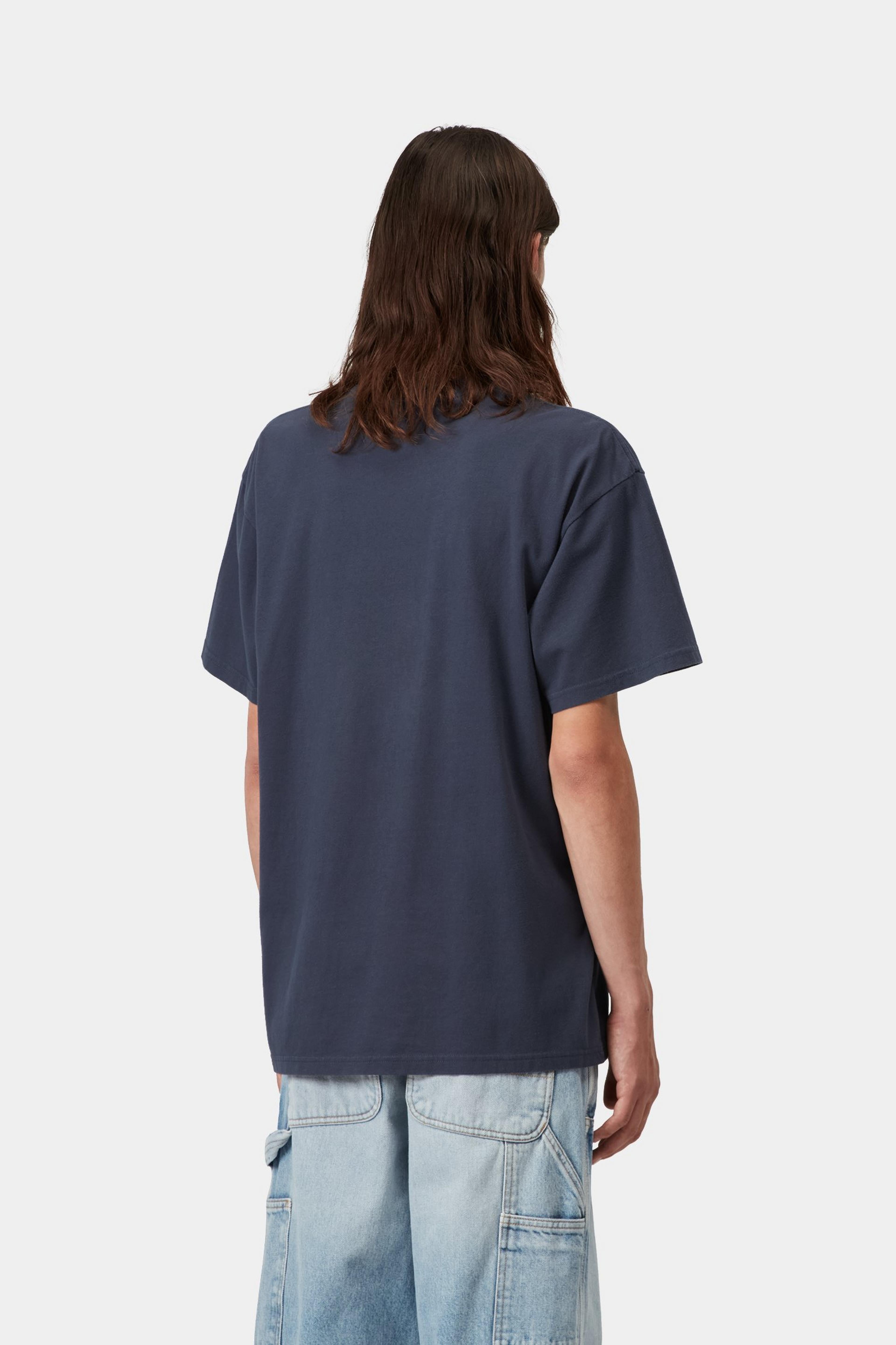 S/S Pond Corps Pocket T-Shirt - Blue (heavy stone wash)