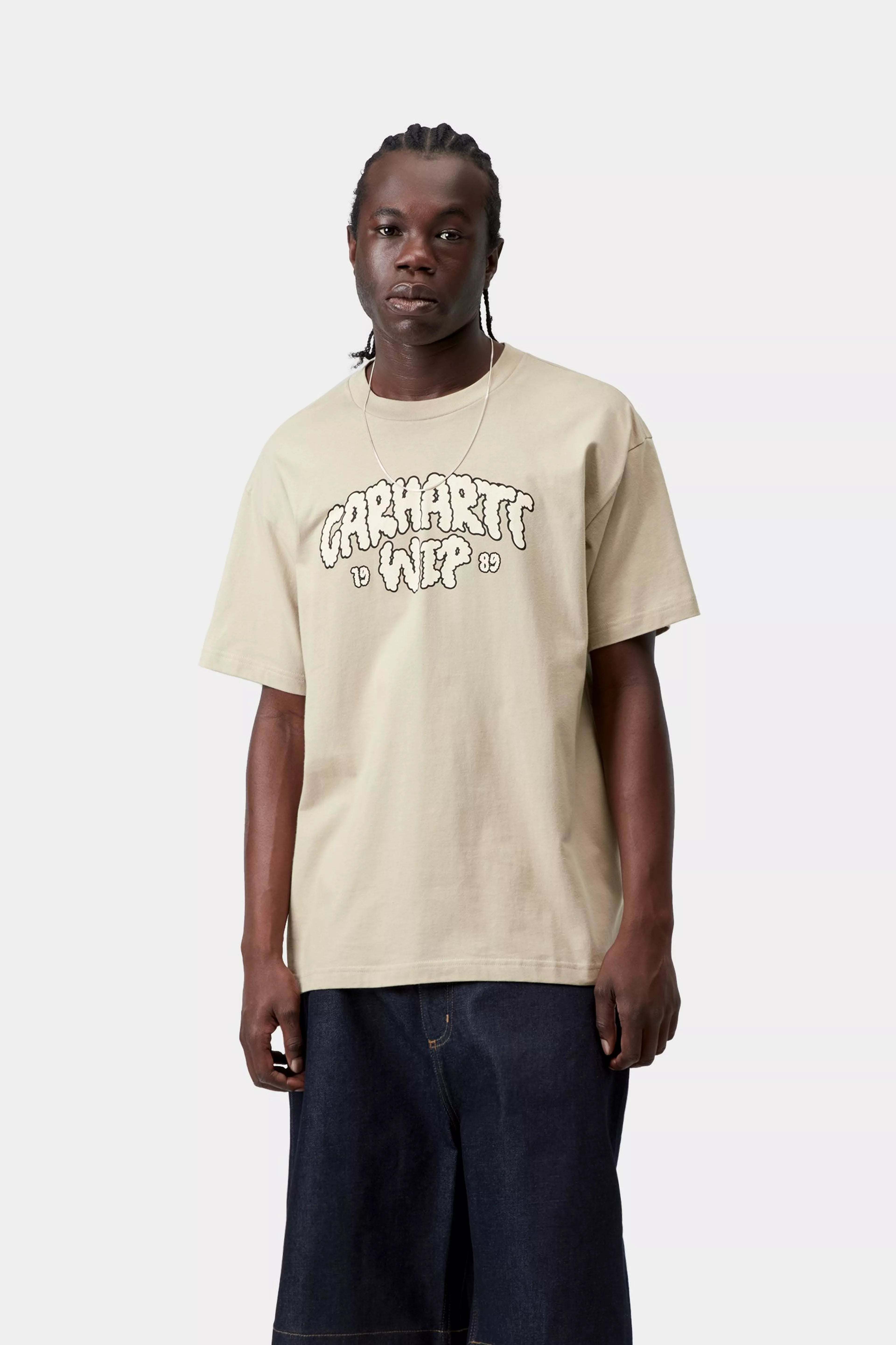 S/S Cloud Script T-Shirt - Barchan