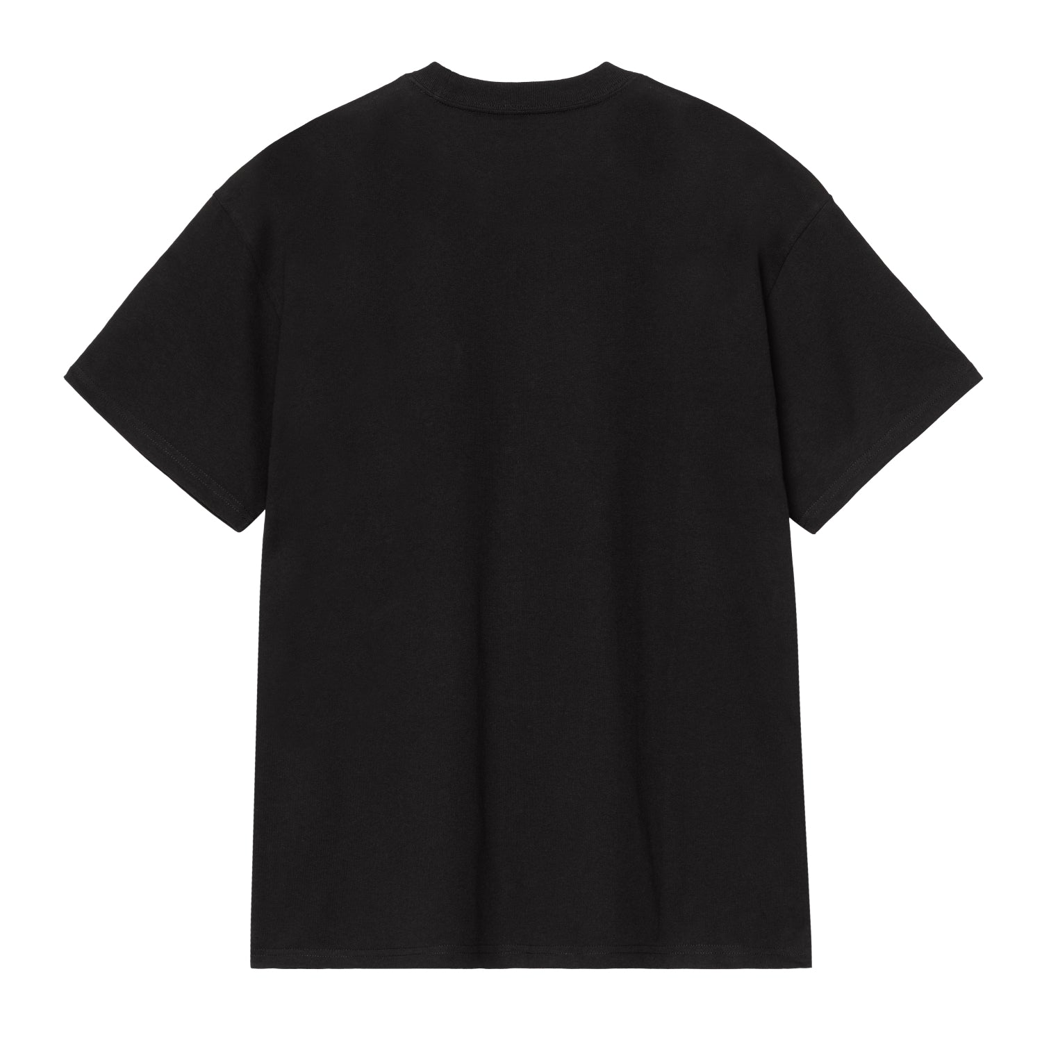 S/S Longhand Pocket T-Shirt - Black / White