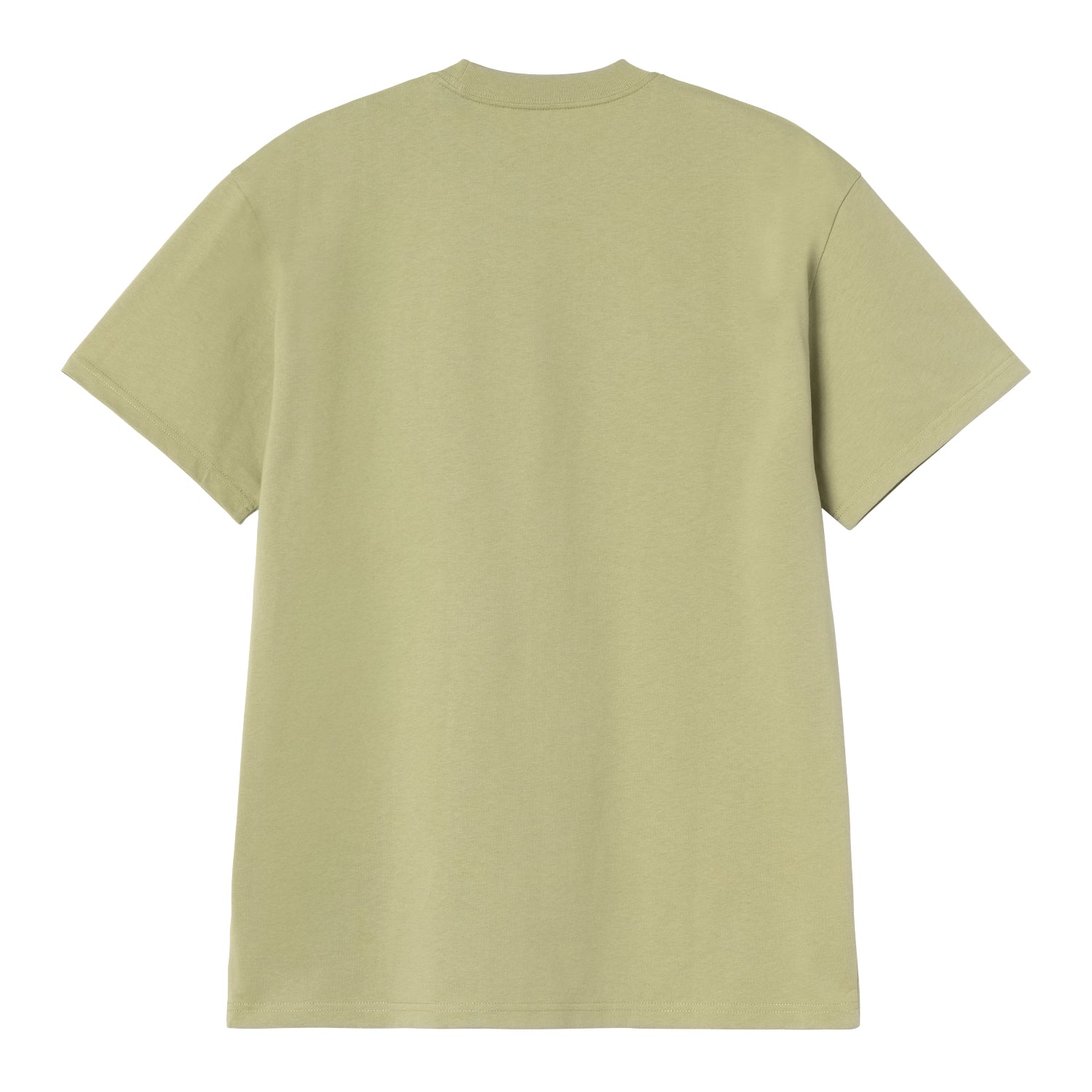 S/S Longhand Pocket T-Shirt - Gentle Green / White