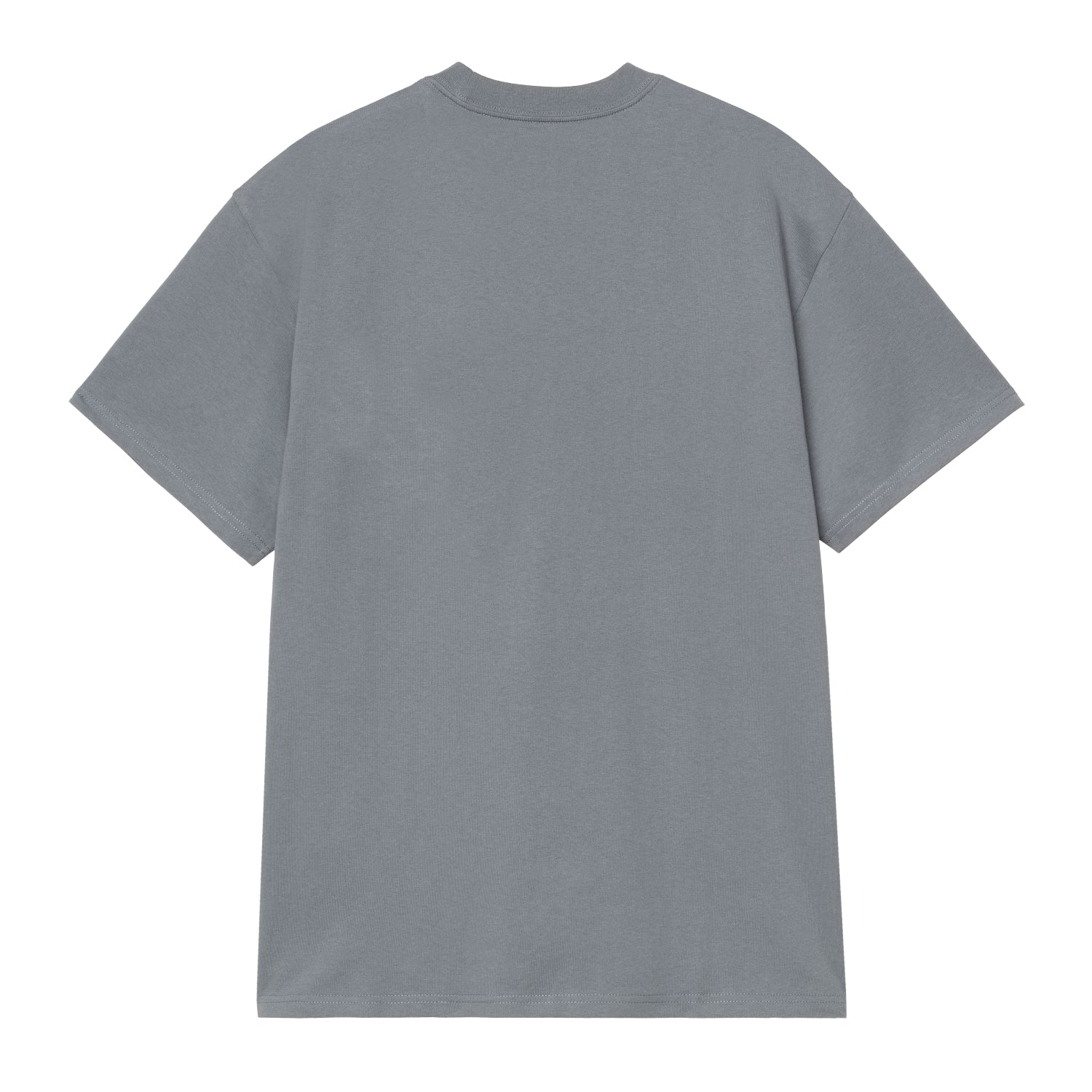 S/S Longhand Pocket T-Shirt - Cozy Blue / White