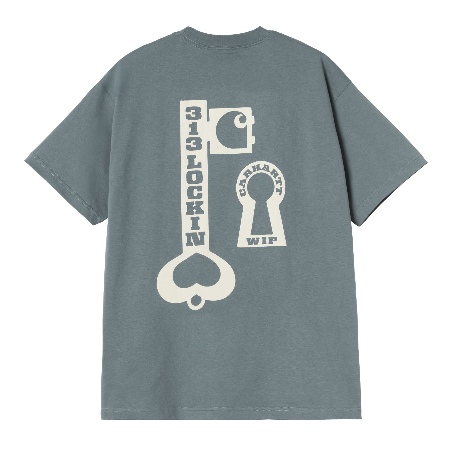 S/S Locked T-Shirt - Cozy Blue