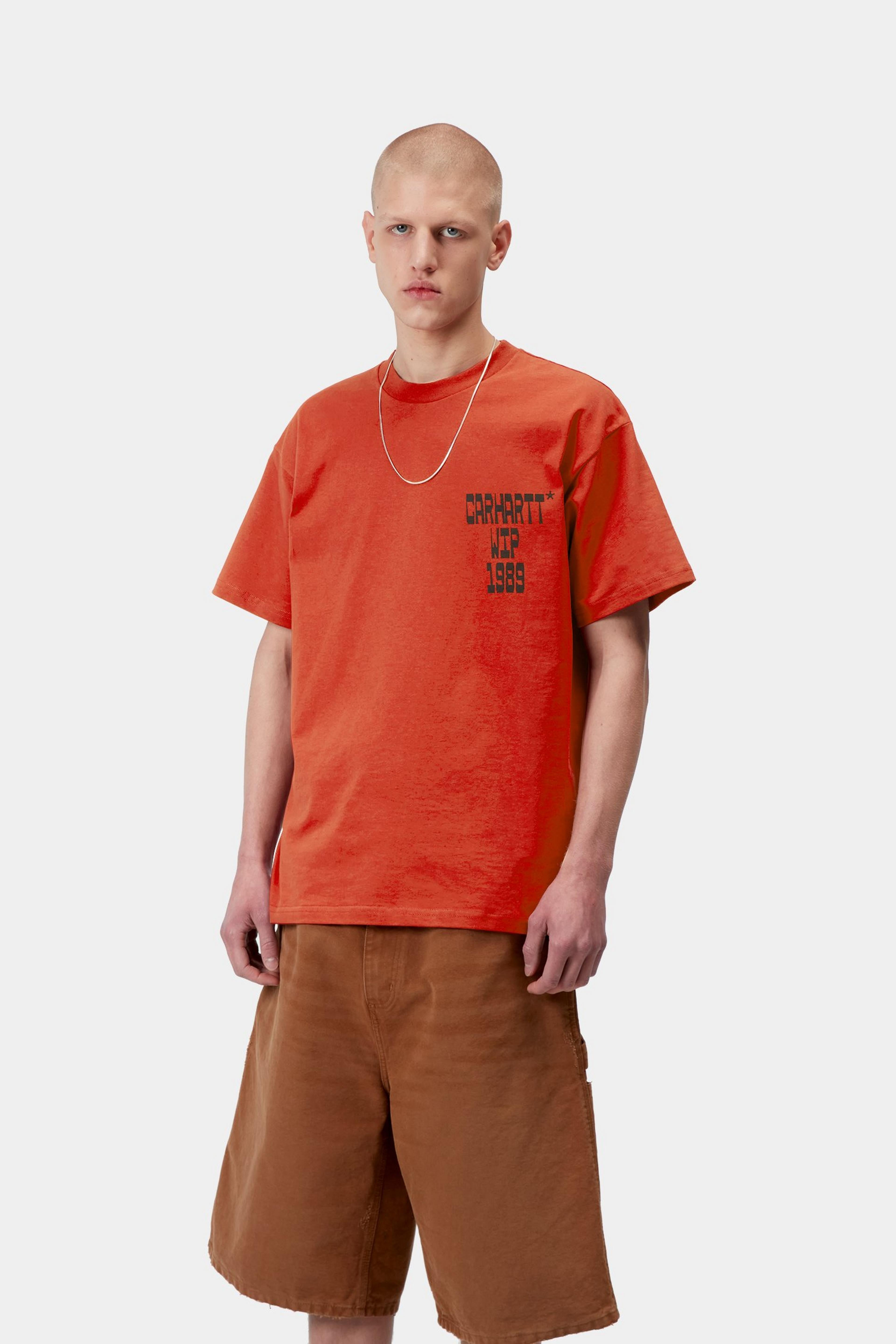 S/S Blocks T-Shirt - Oxide Red