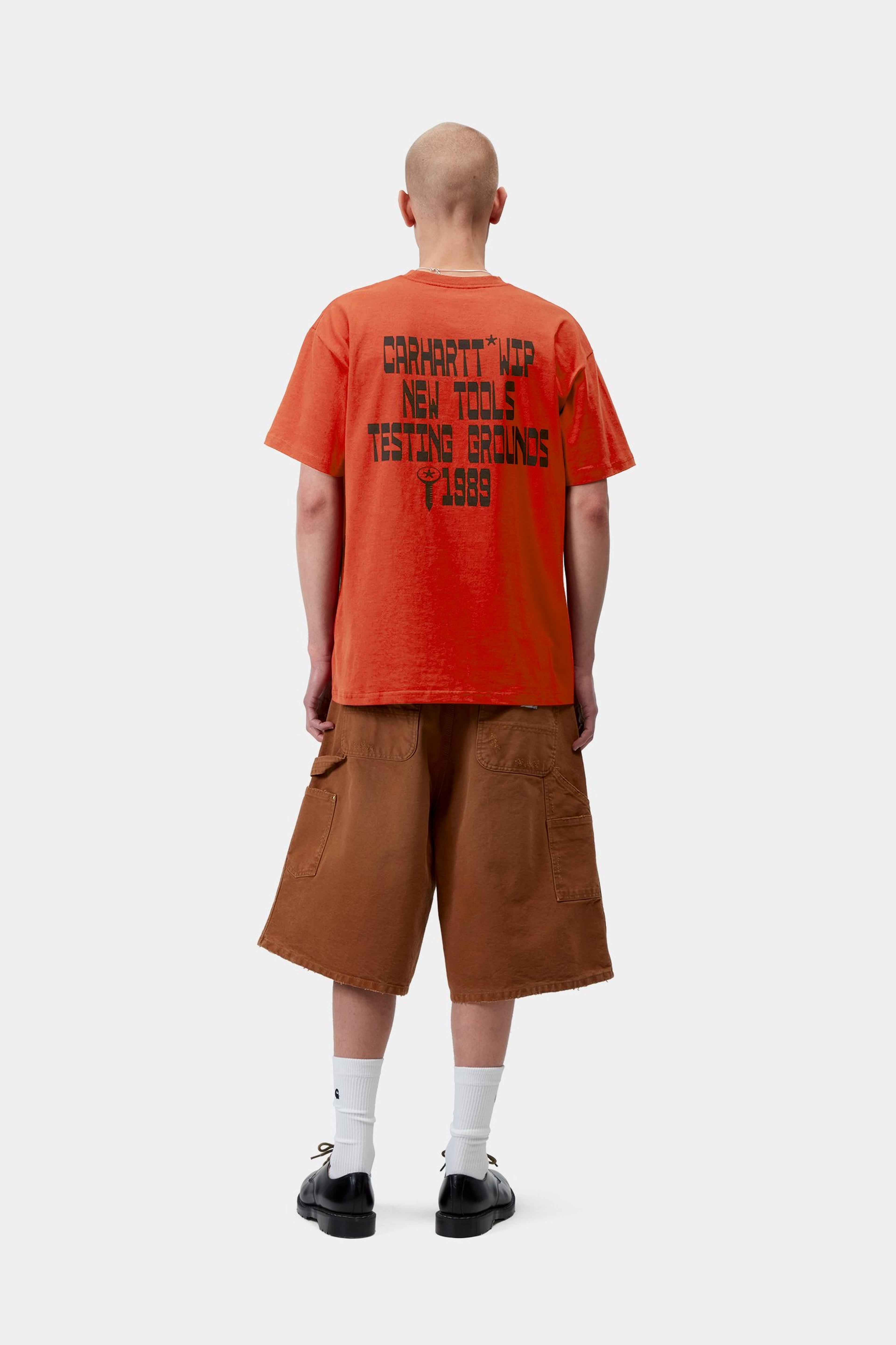 S/S Blocks T-Shirt - Oxide Red