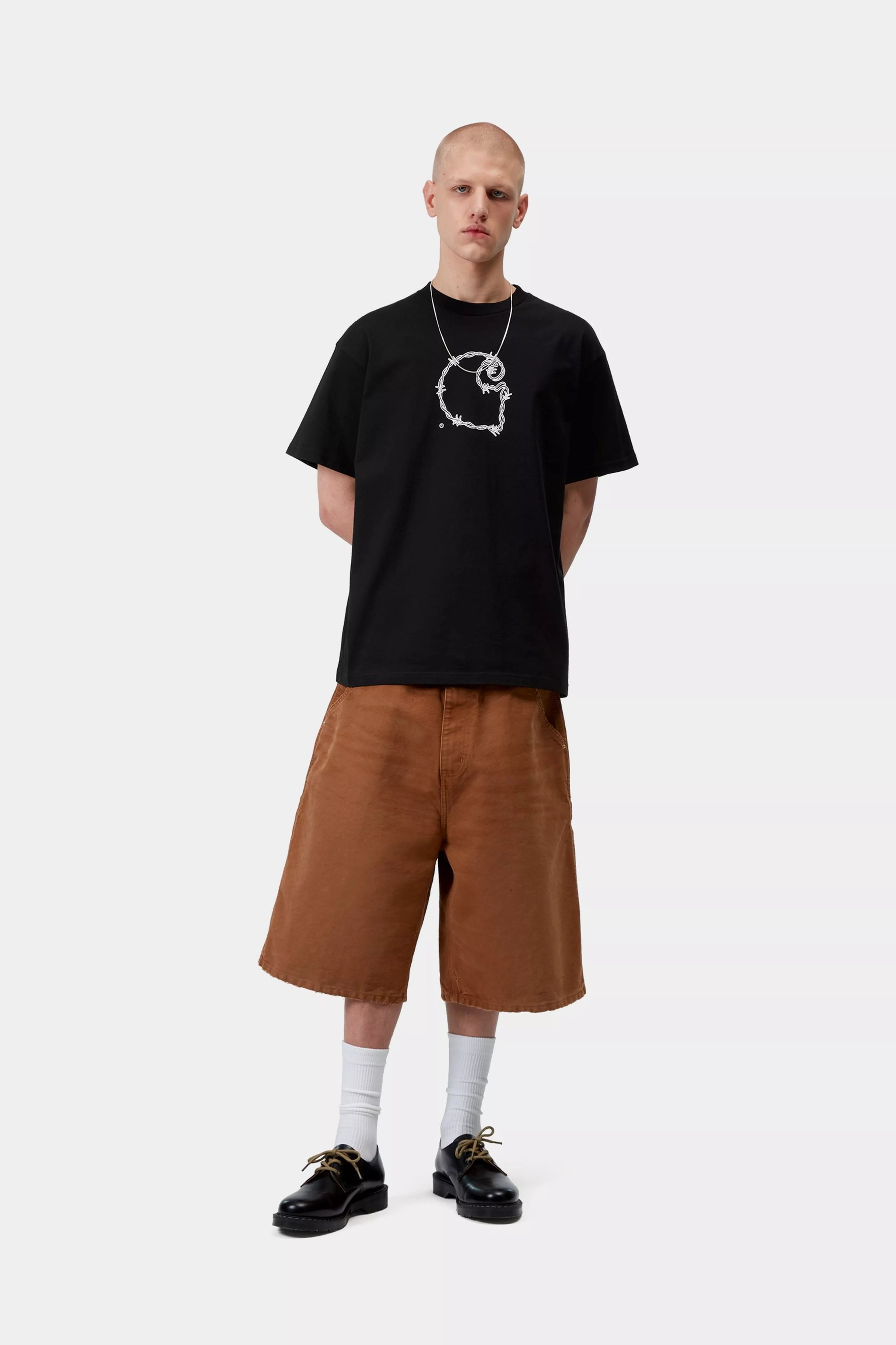 S/S Barbwire C T-Shirt - Black