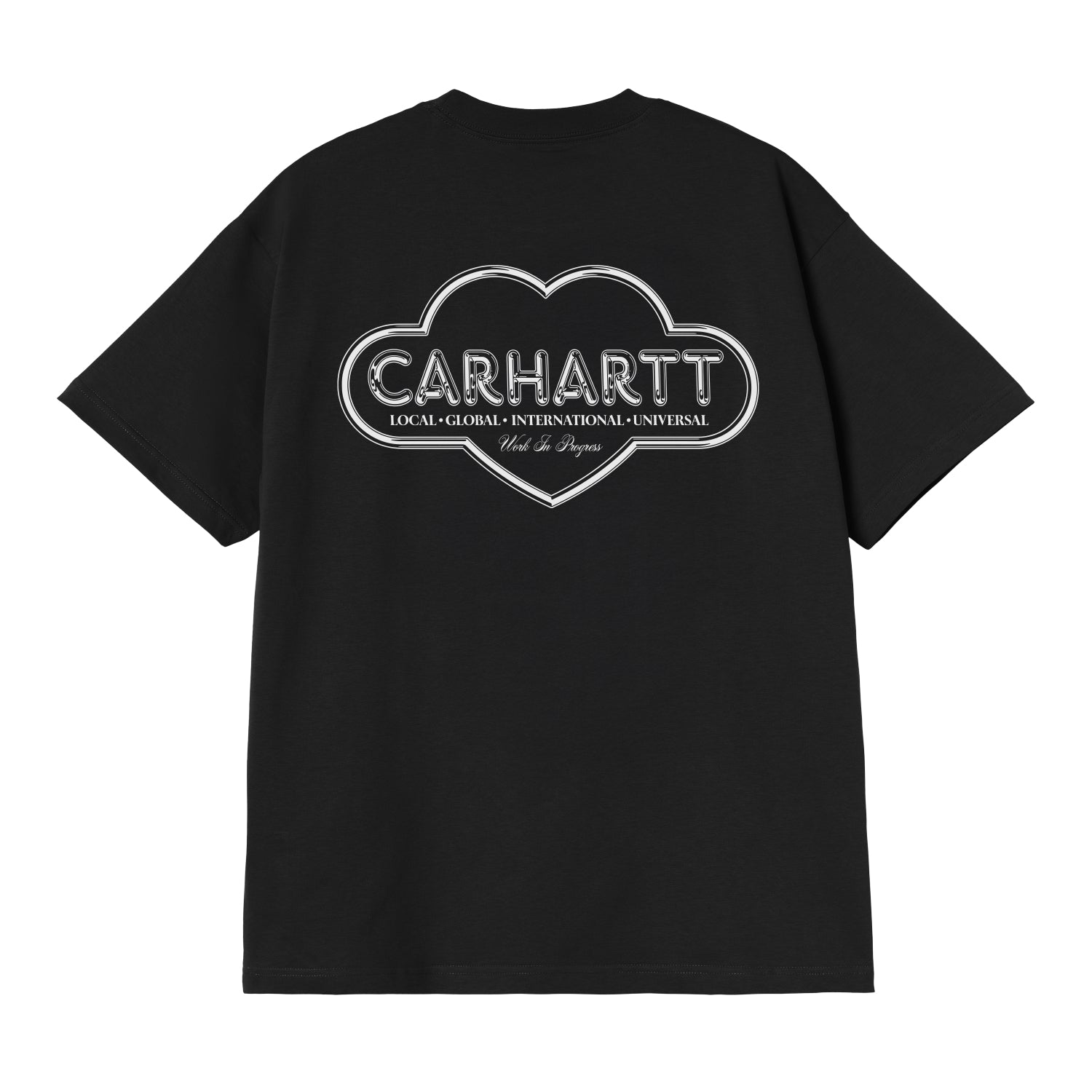 S/S Cloud Heart T-Shirt - Black