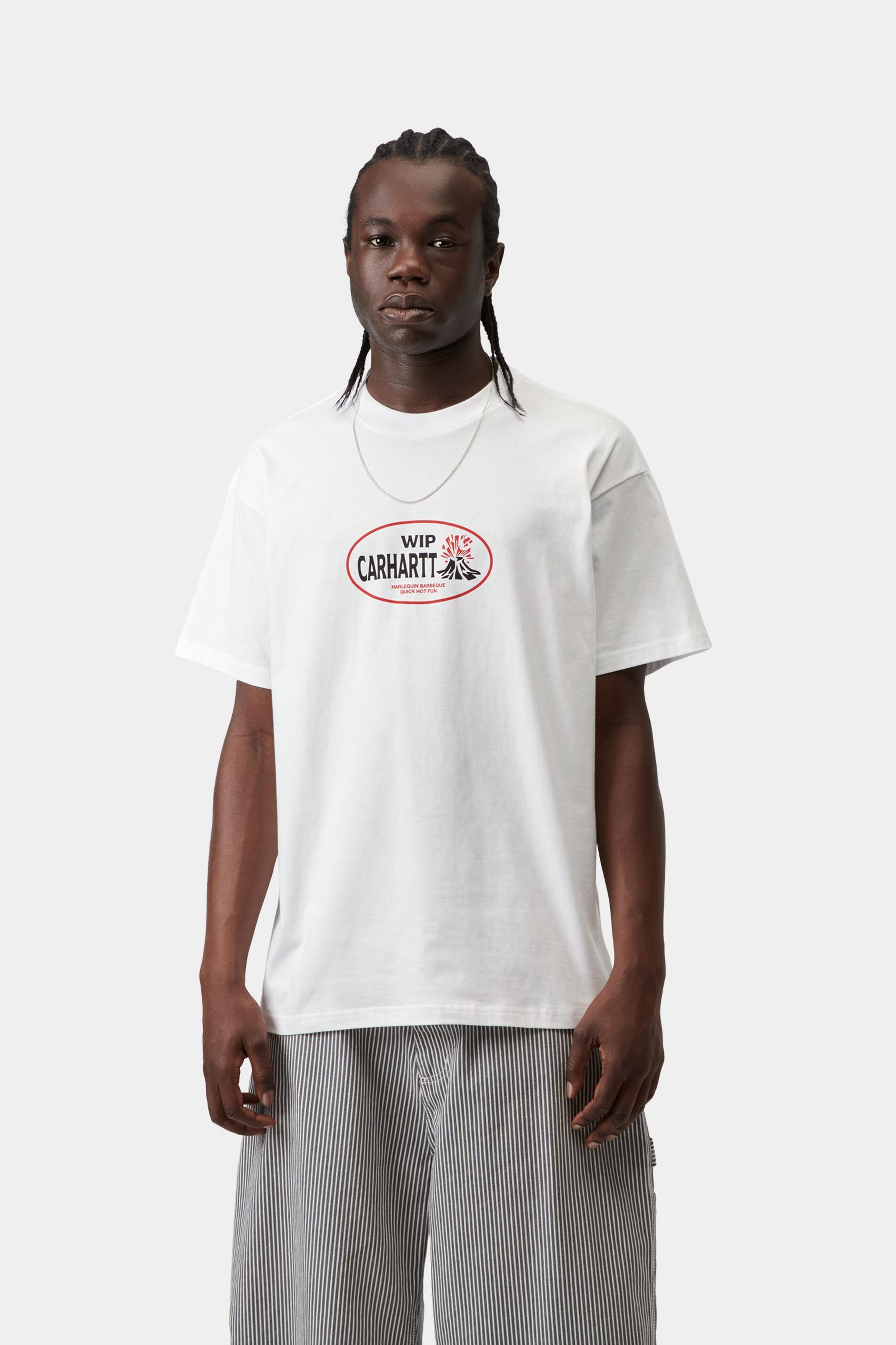 S/S Harlequin BBQ T-Shirt - White