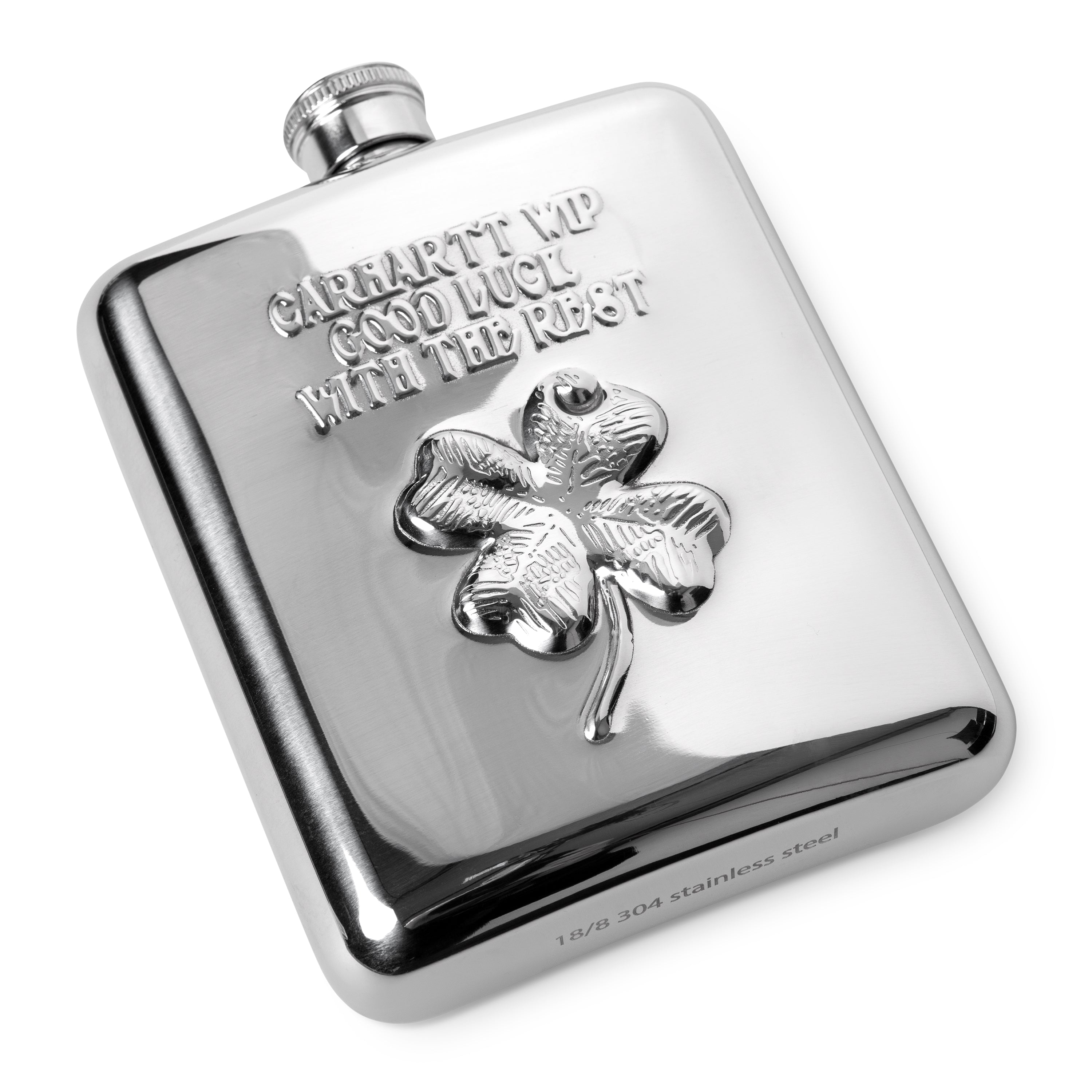 Clover Flask - Silver