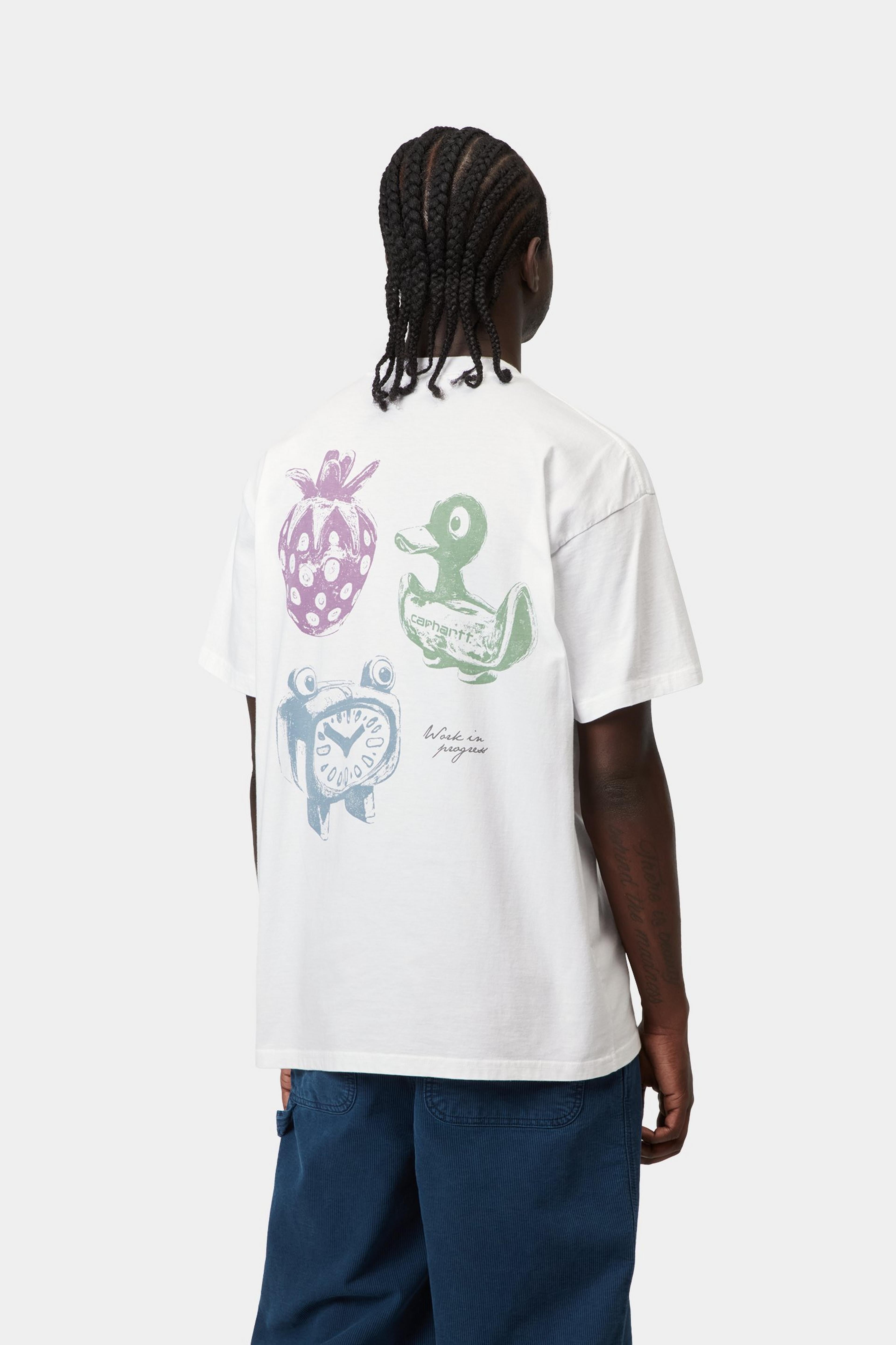 S/S Forma T-Shirt - White (heavy stone wash)