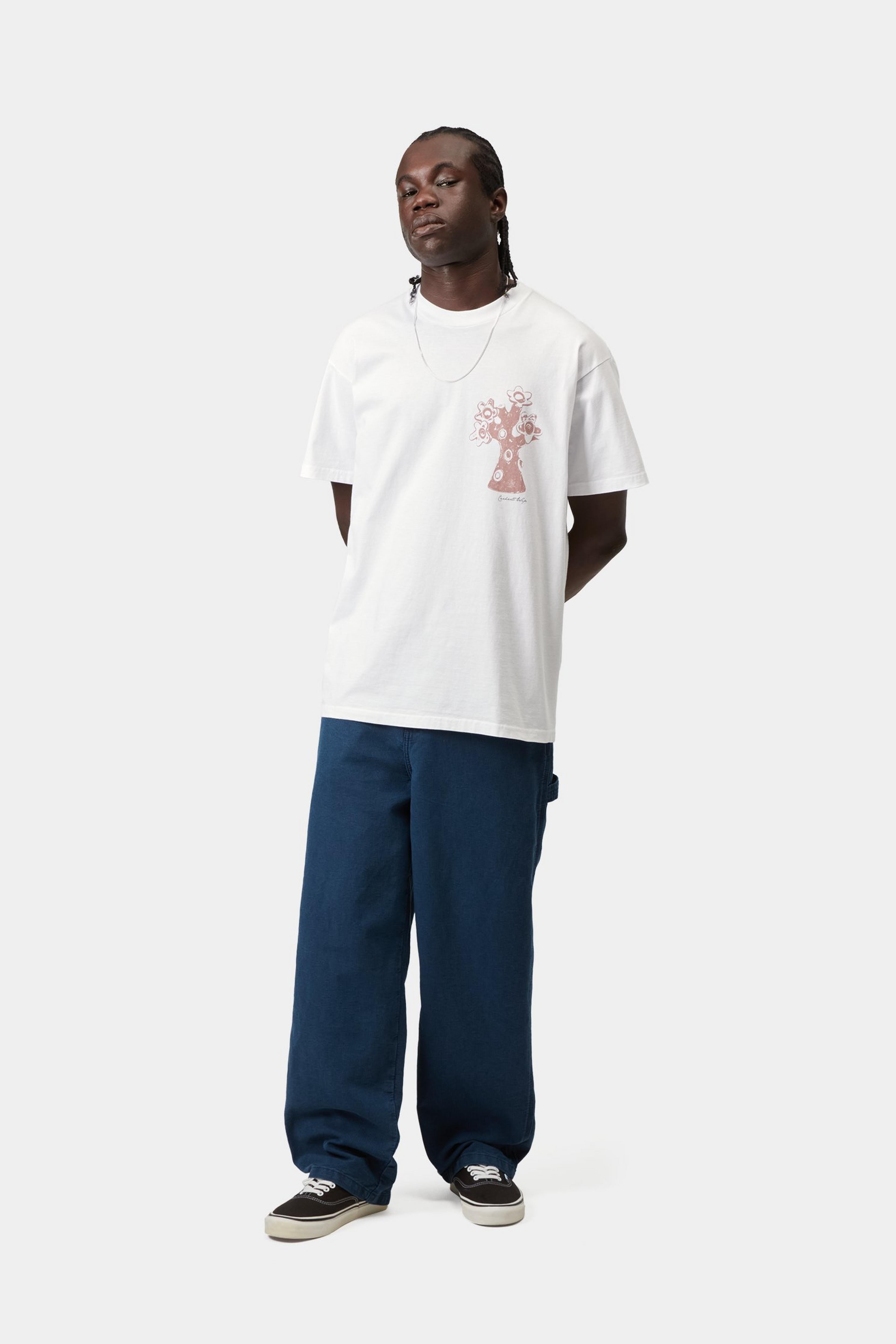 S/S Forma T-Shirt - White (heavy stone wash)