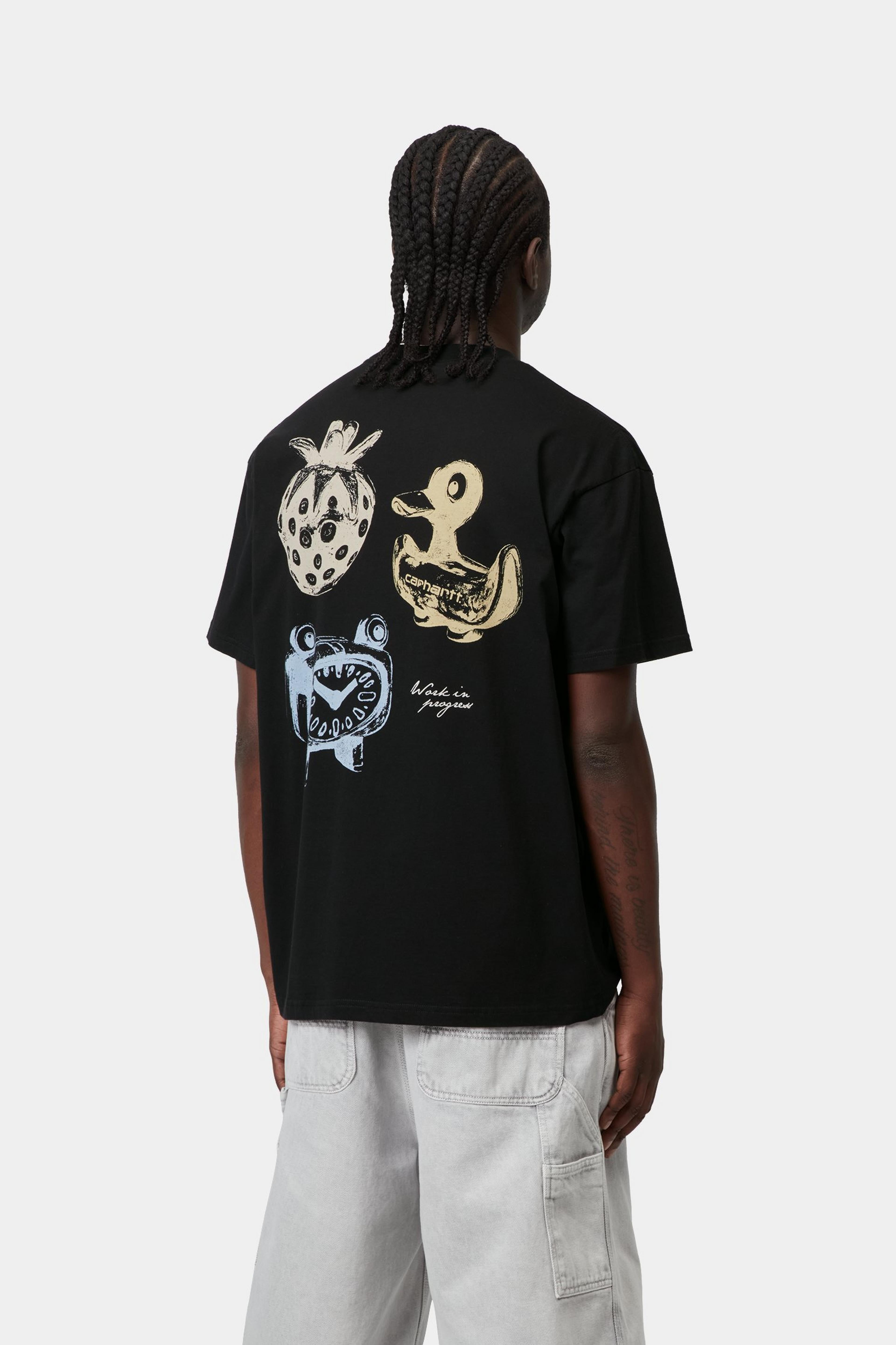 S/S Forma T-Shirt - Black (heavy stone wash)
