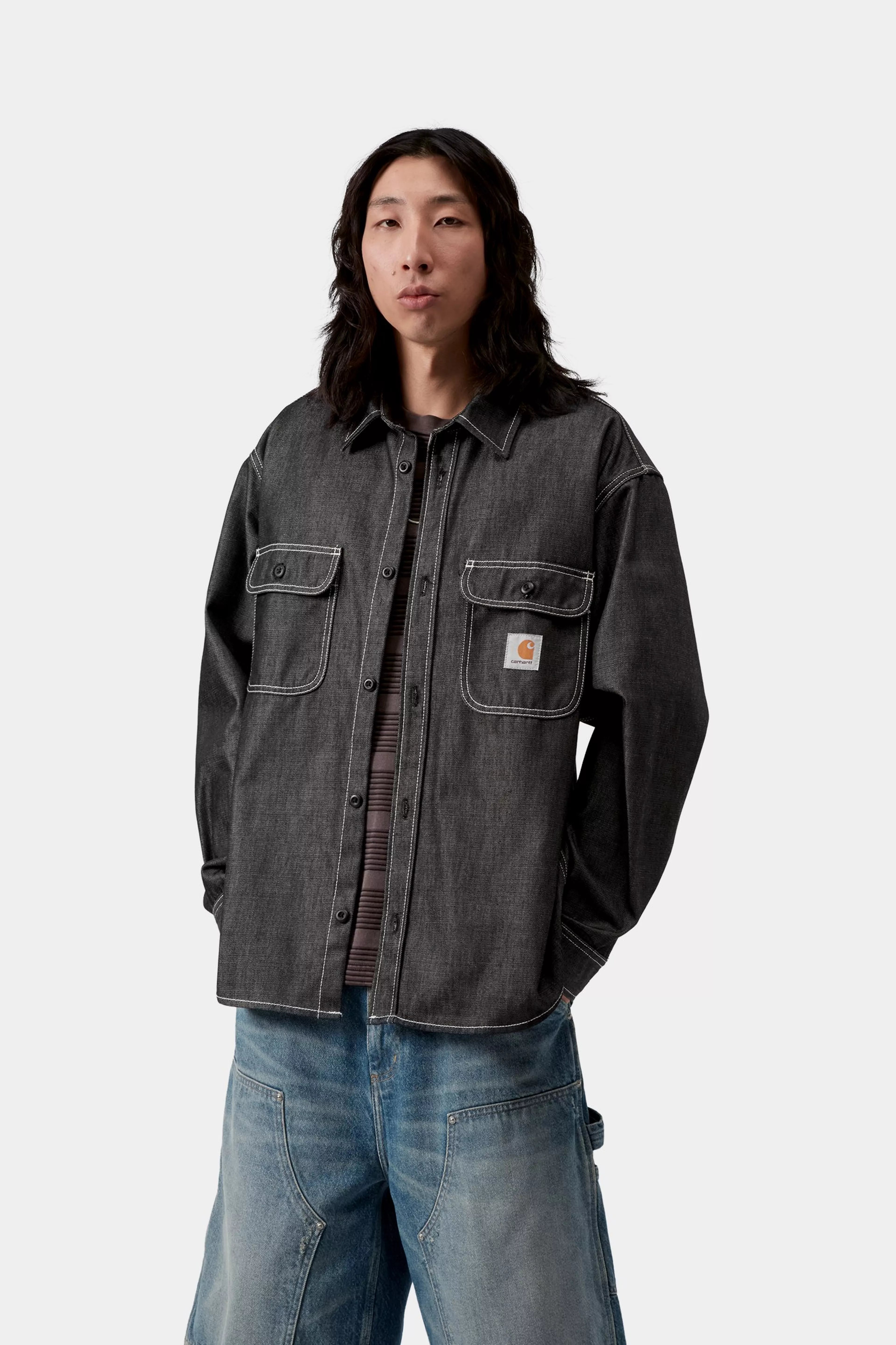 Tigan Shirt Jac - Black (rigid)