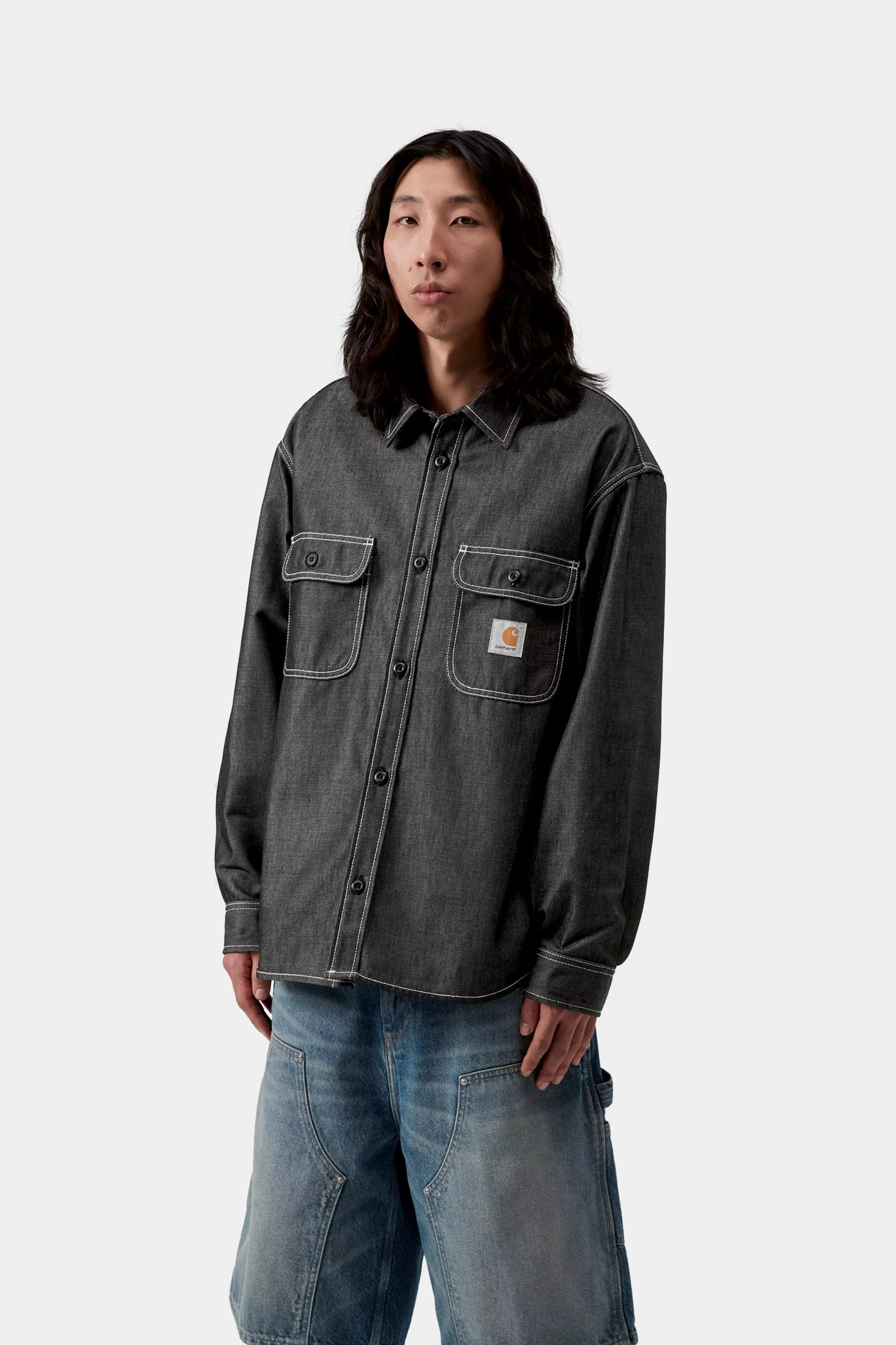 Tigan Shirt Jac - Black (rigid)