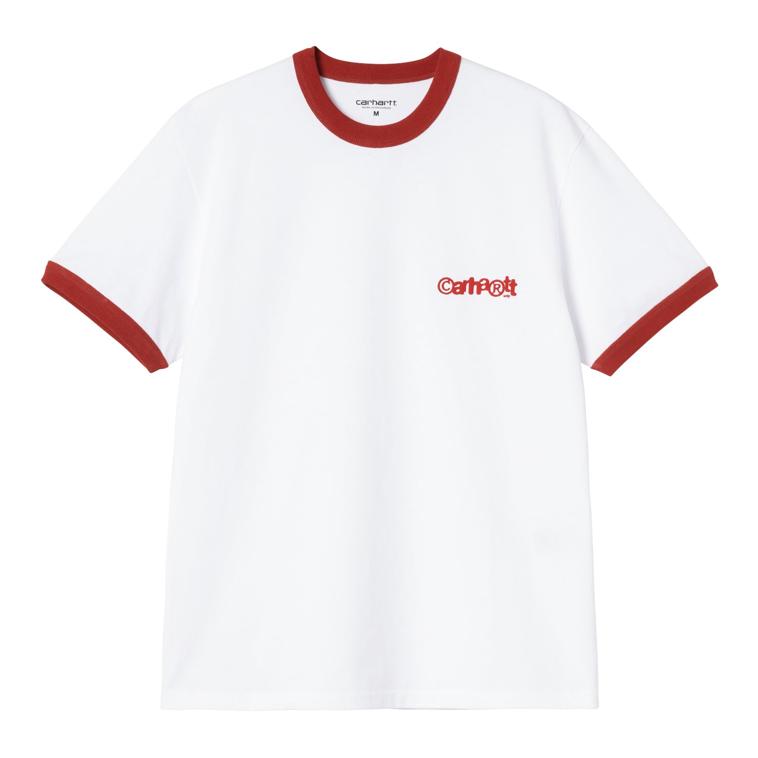 S/S Ip Ringer T-Shirt - White / Red / Red