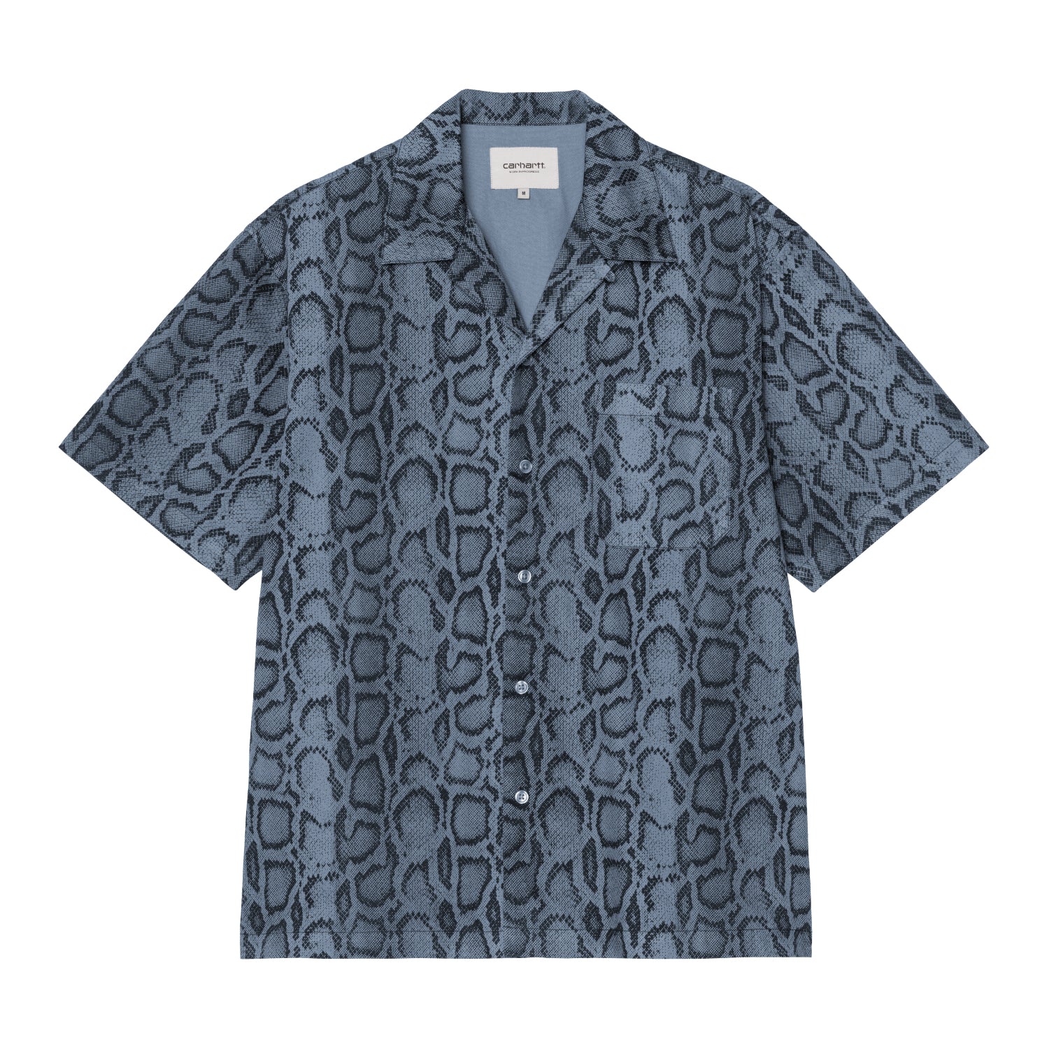 S/S Snake Camo Shirt - Snake Camo, Velvet Blue (garment dyed)