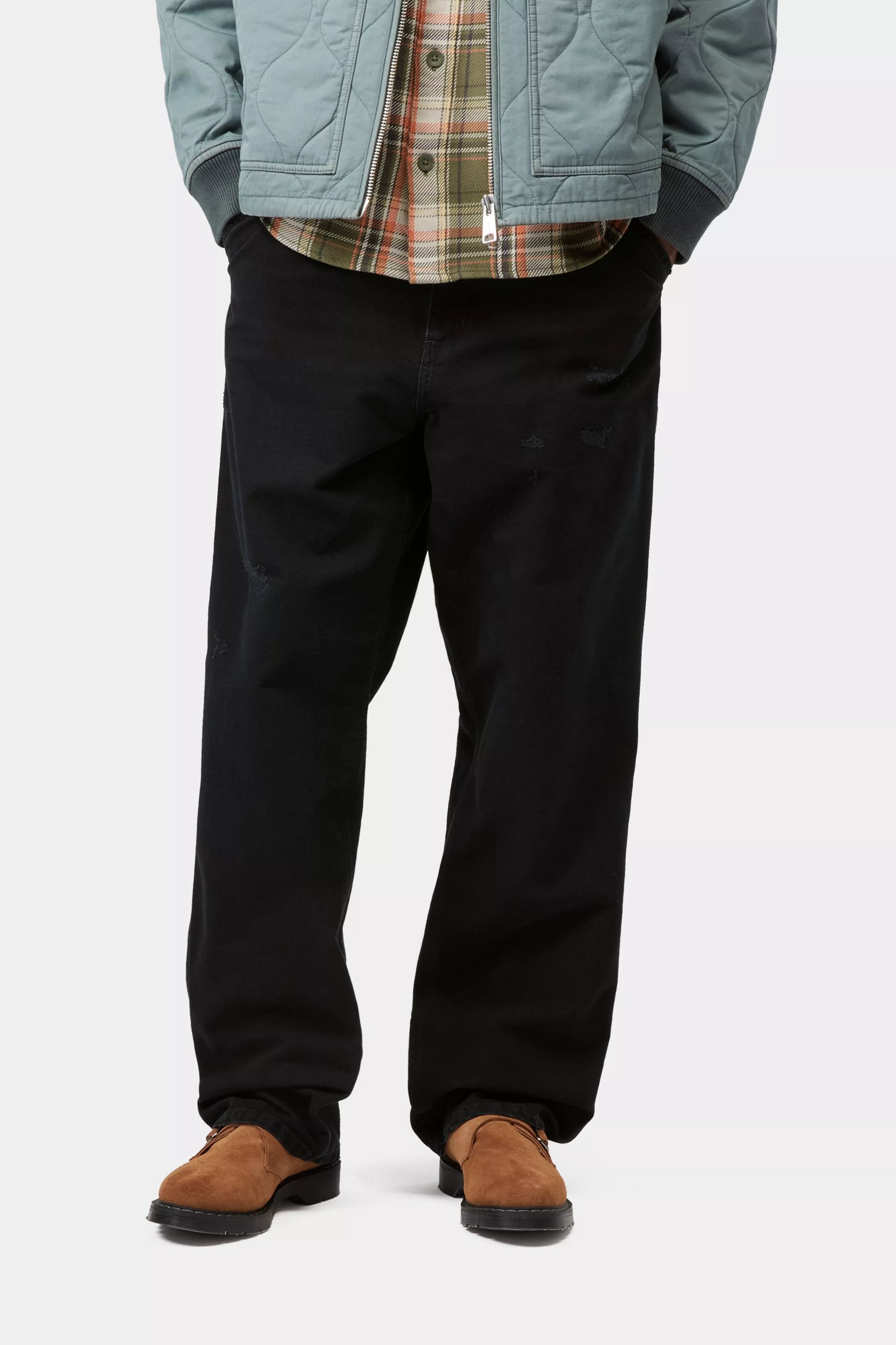 Single Knee Pant - Black (grind wash)