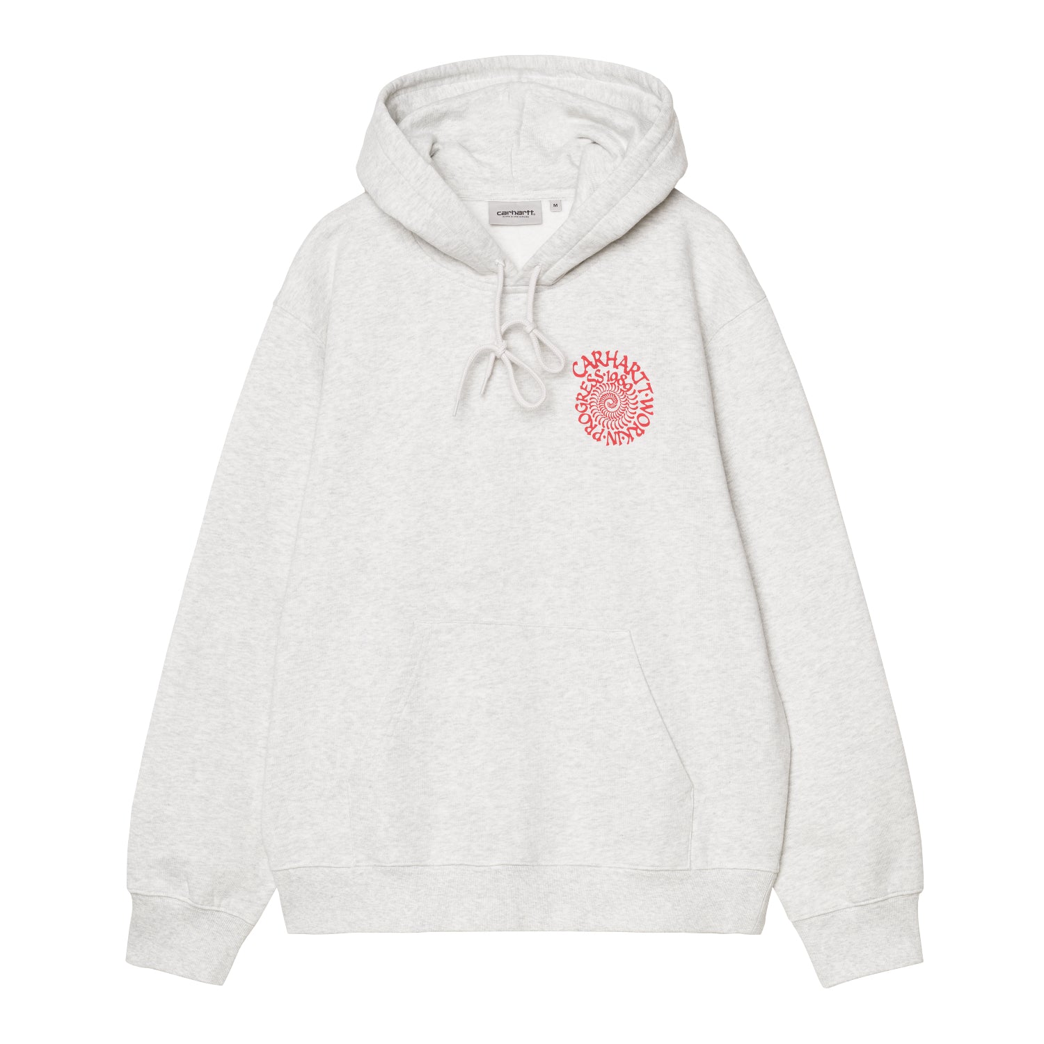 Hooded Spiral Sweat - Ash Heather