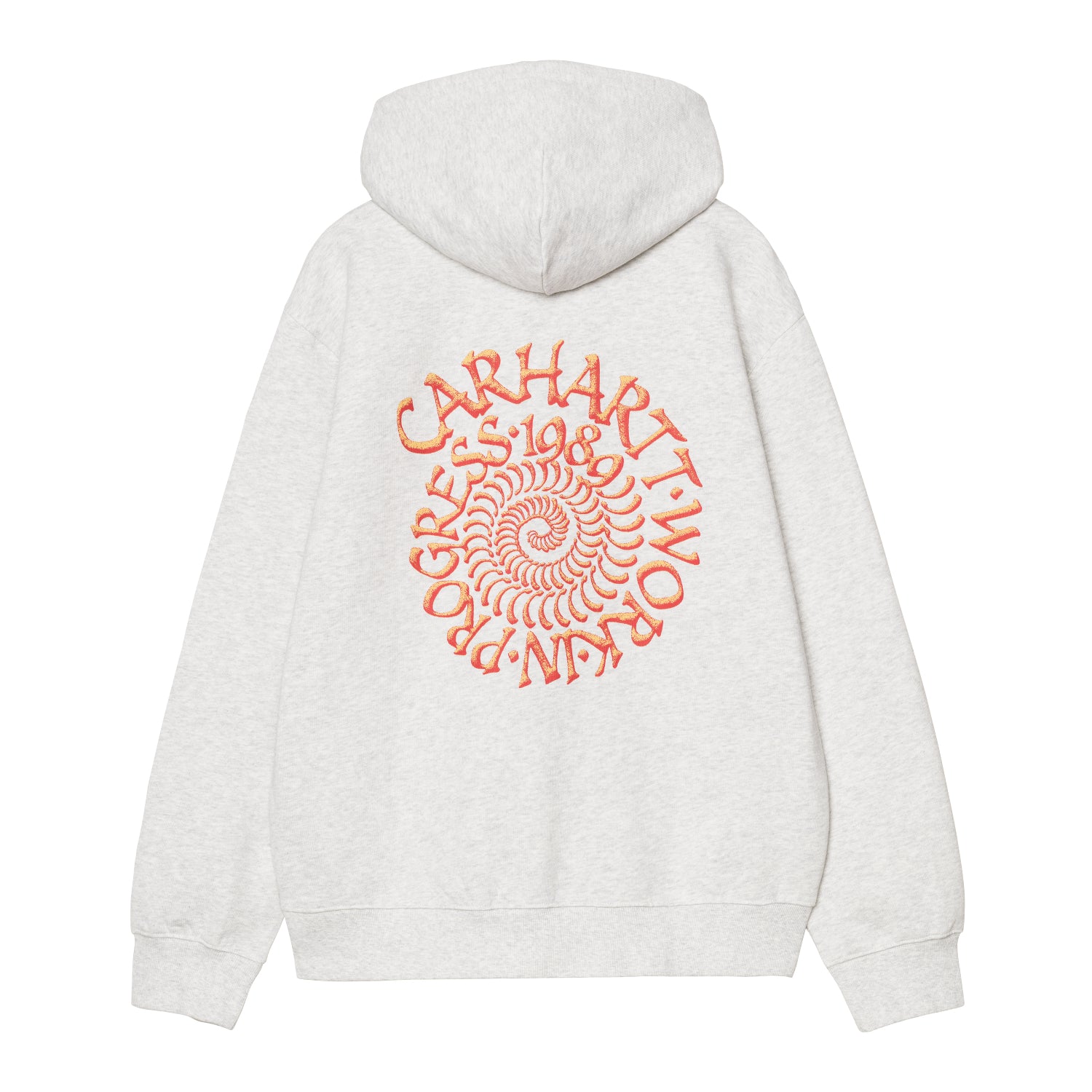 Hooded Spiral Sweat - Ash Heather