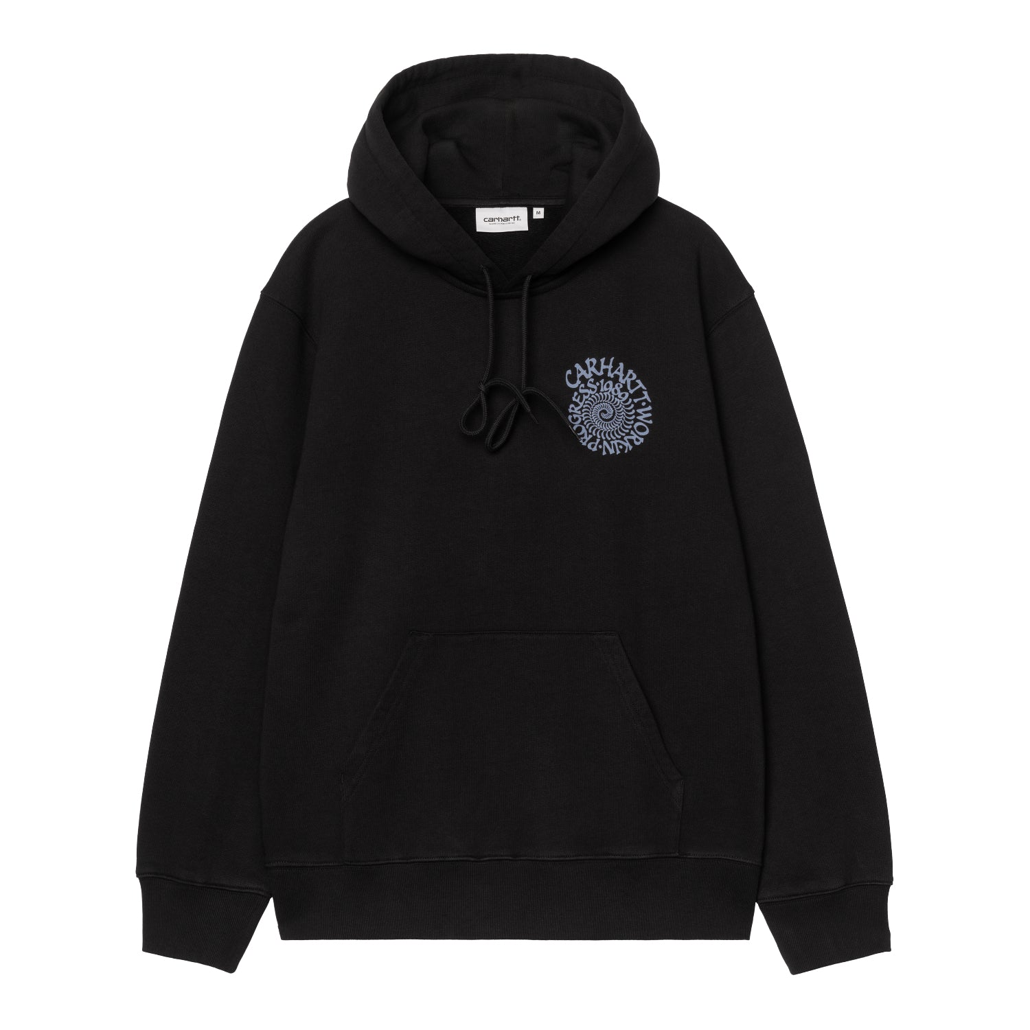 Hooded Spiral Sweat - Black