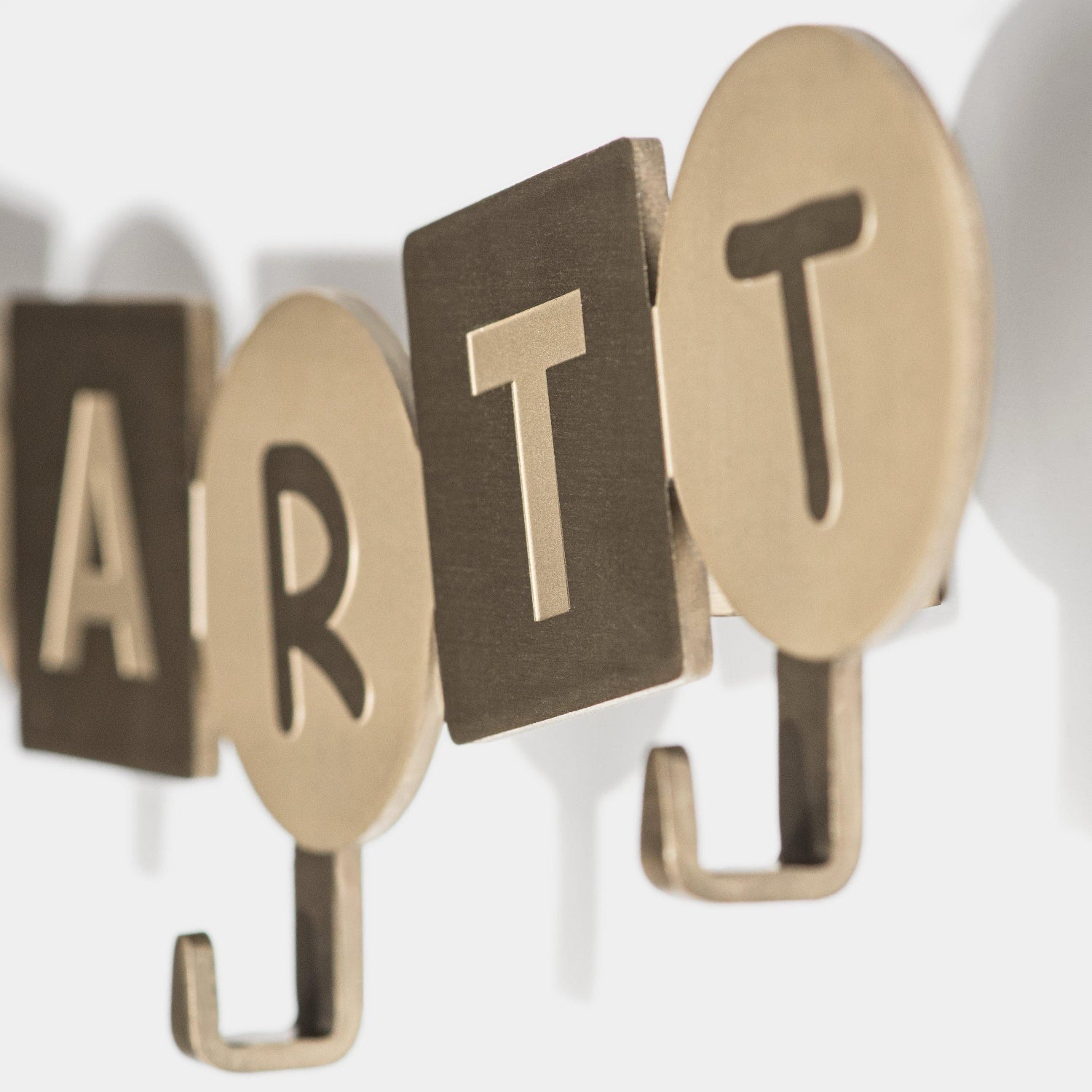 ABC Wall Coat Hanger - Gold