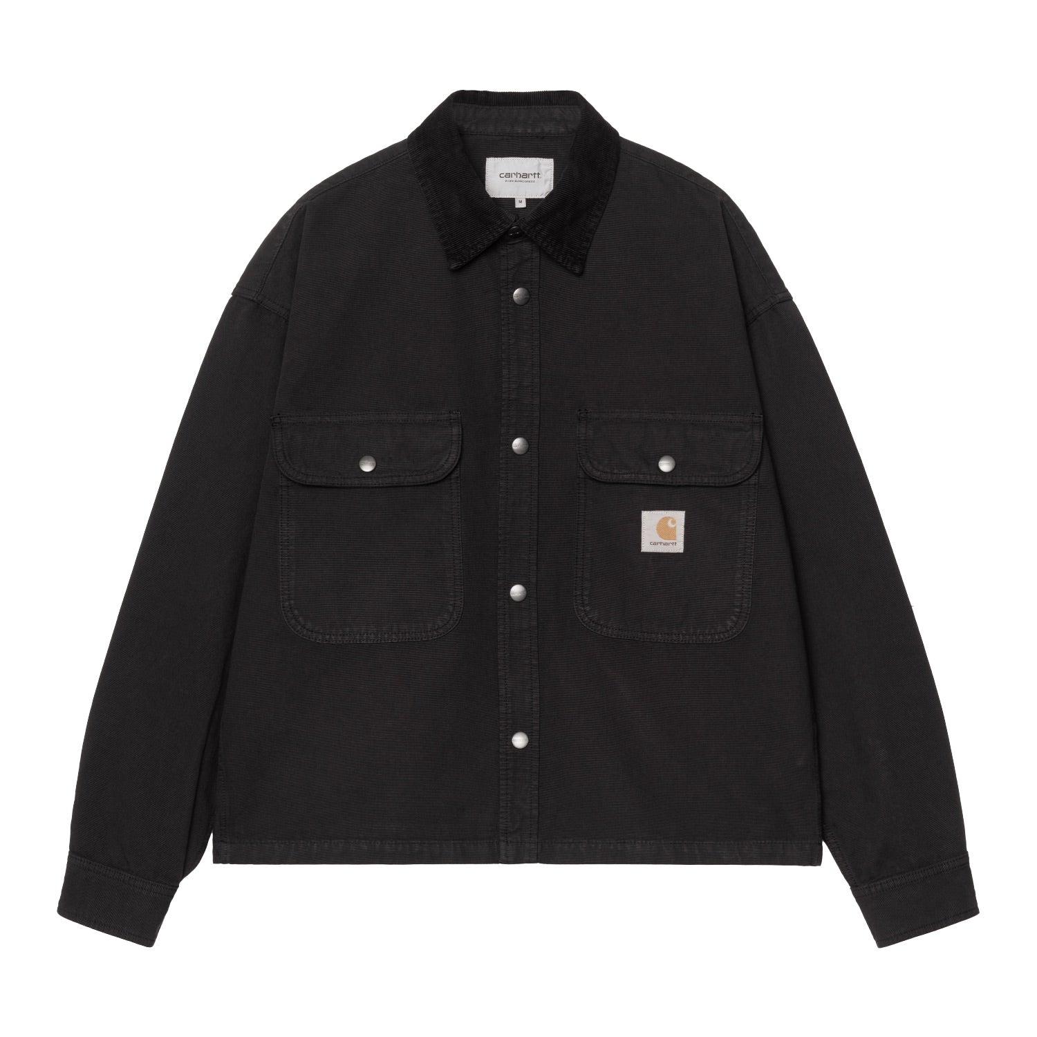 Prescott Shirt Jac - Black / Black (garment dyed)