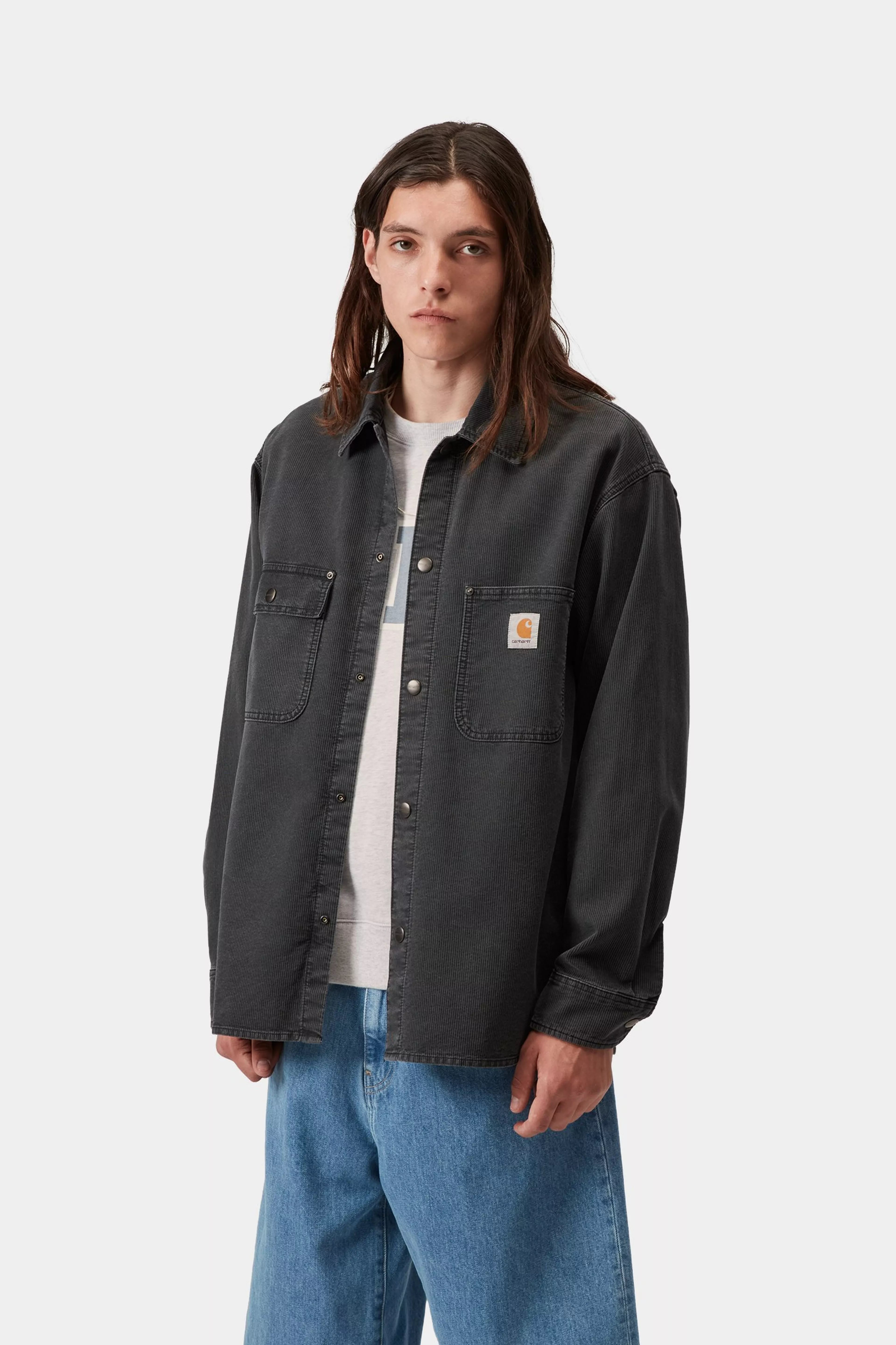 Parrish Shirt Jac - Obsidian (stone washed)