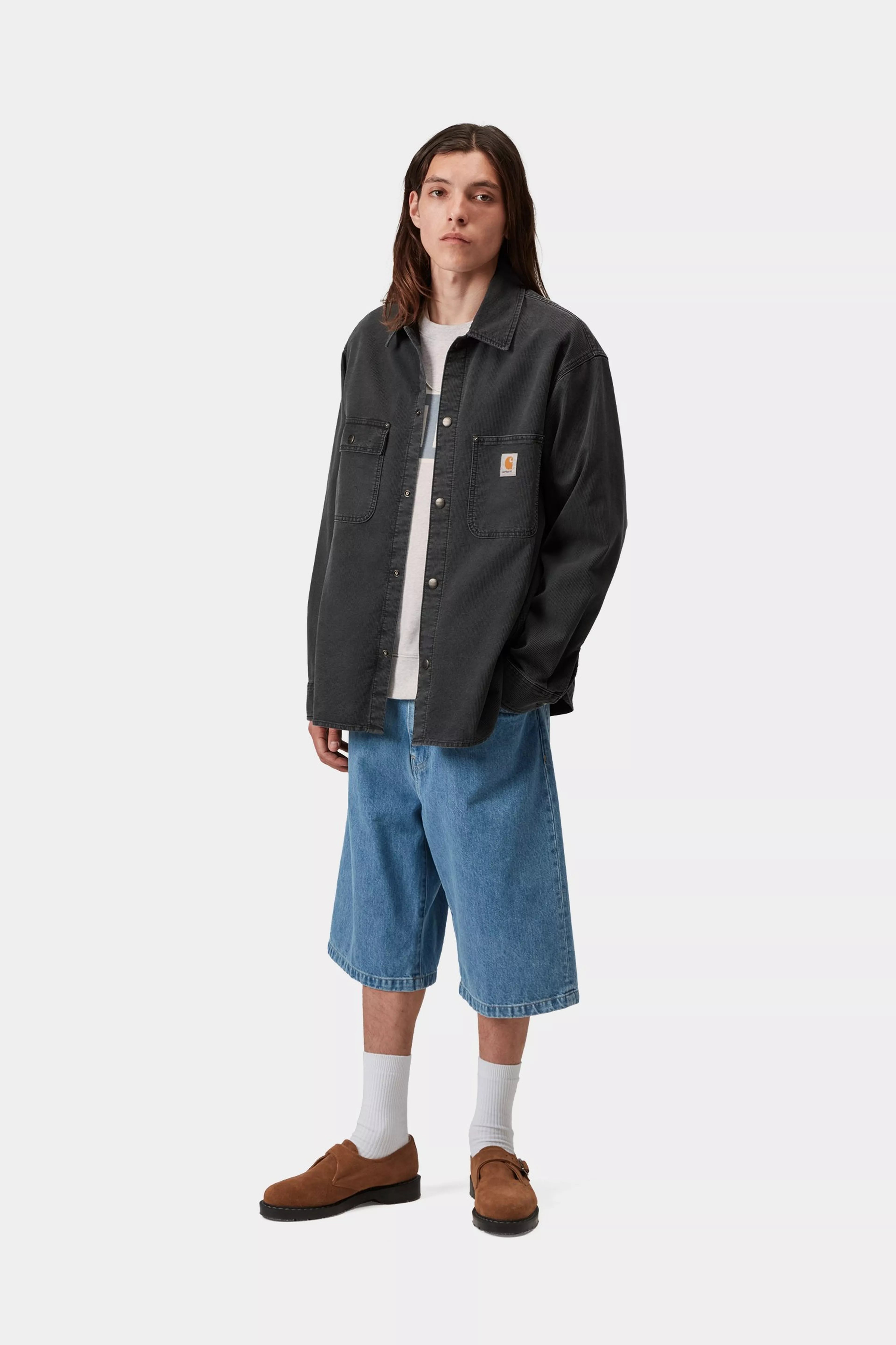 Parrish Shirt Jac - Obsidian (stone washed)