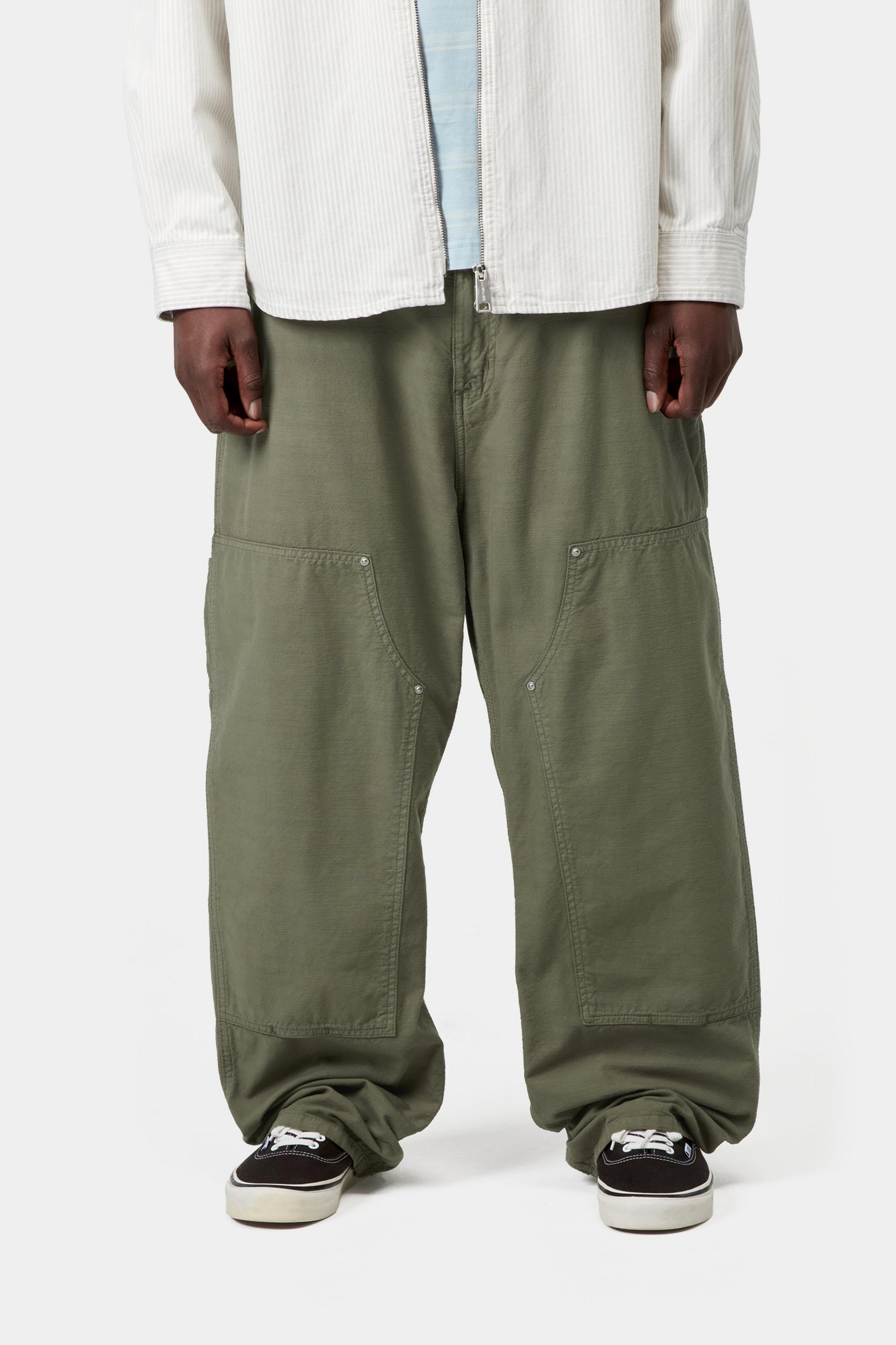 Walter Double Knee Pant - Leaf (garment dyed)