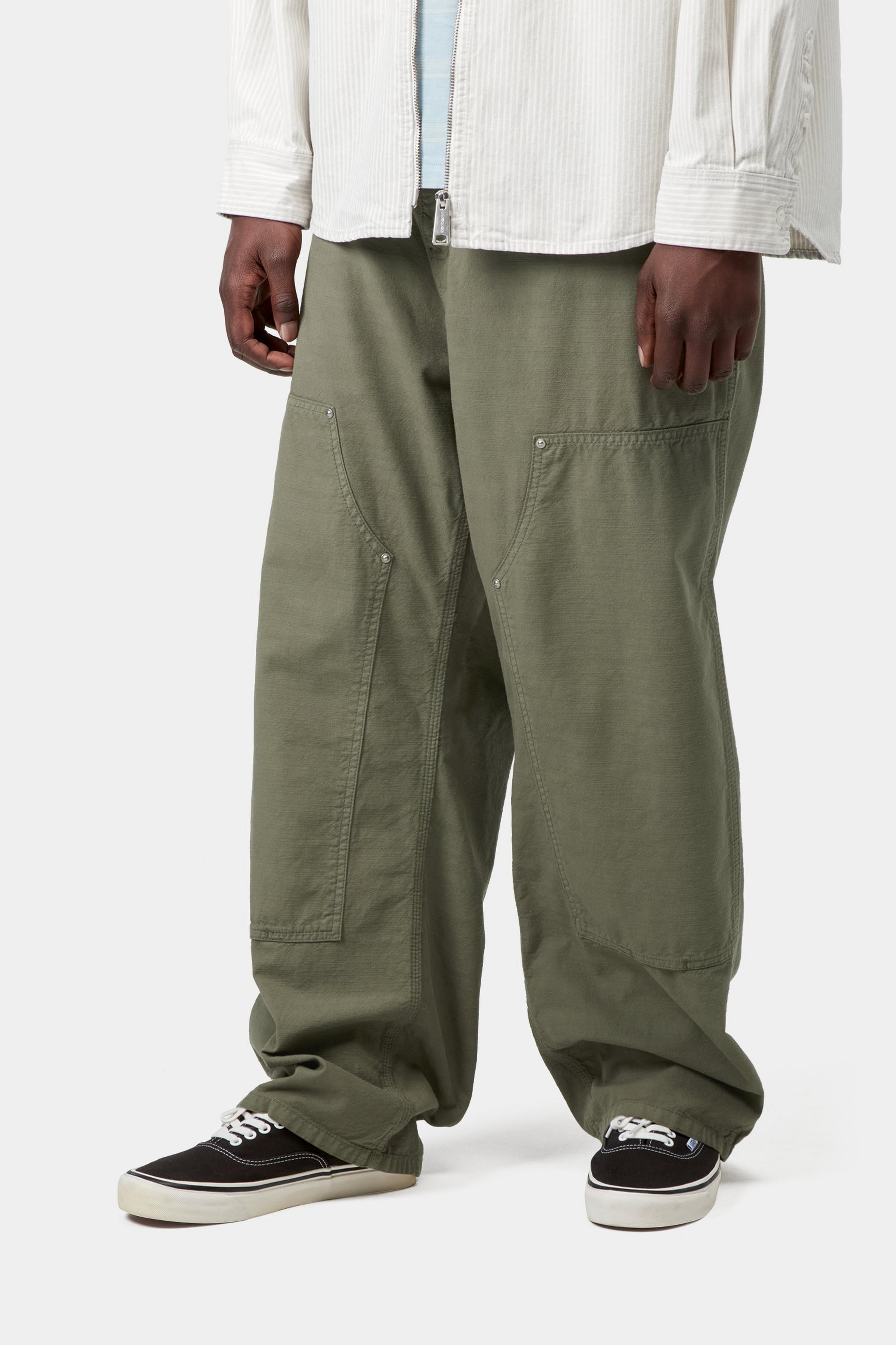 Walter Double Knee Pant - Leaf (garment dyed)