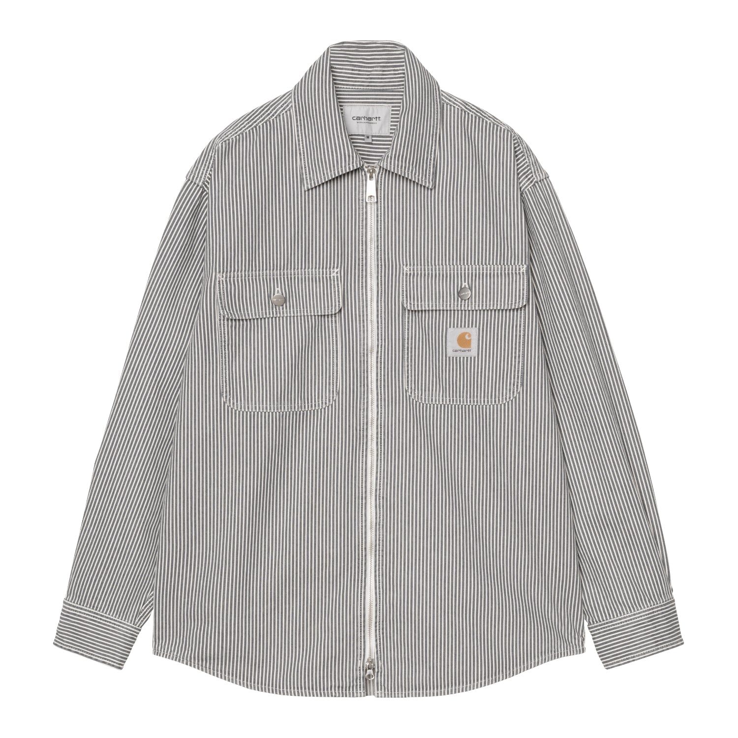 Mercer Shirt Jac - Mercer Stripe, Graphite / Wax, Stone washed