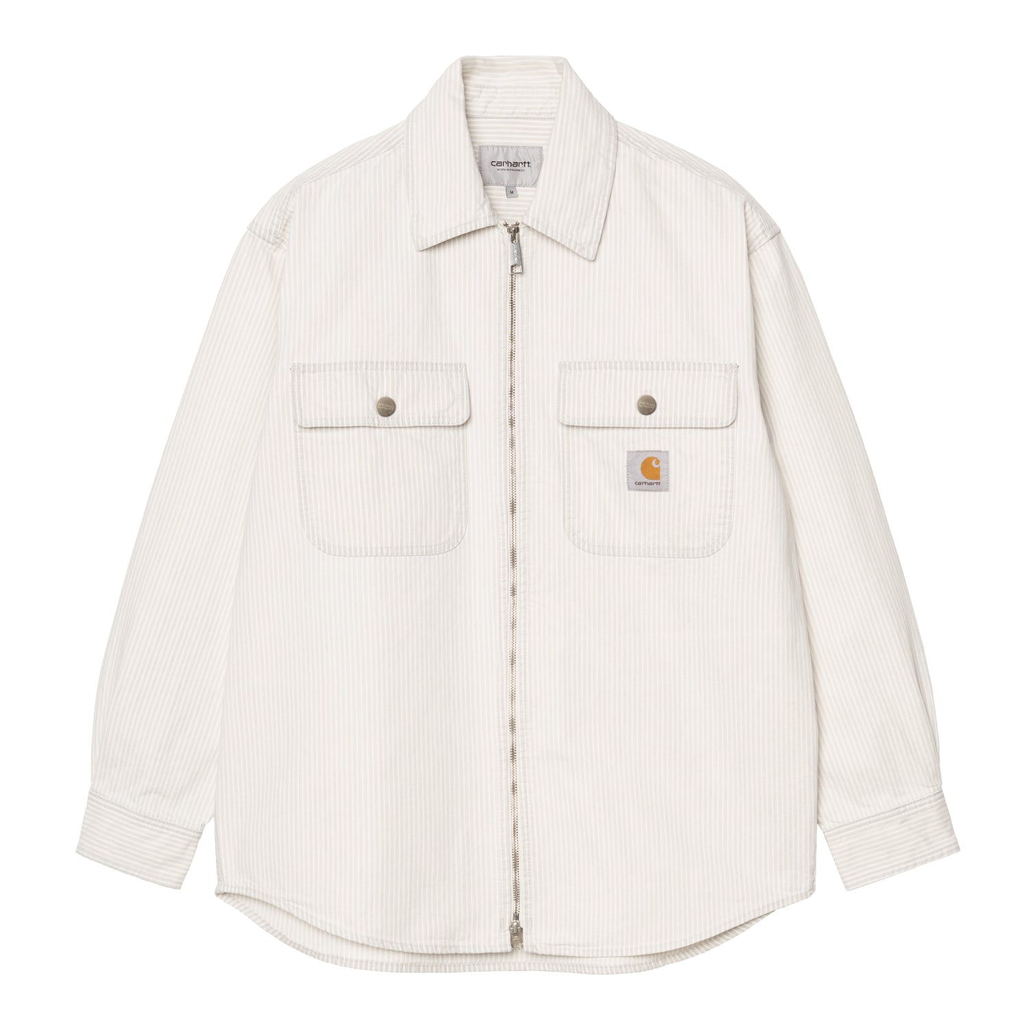 Mercer Shirt Jac - Mercer Stripe, Graphite / Wax, Bleached