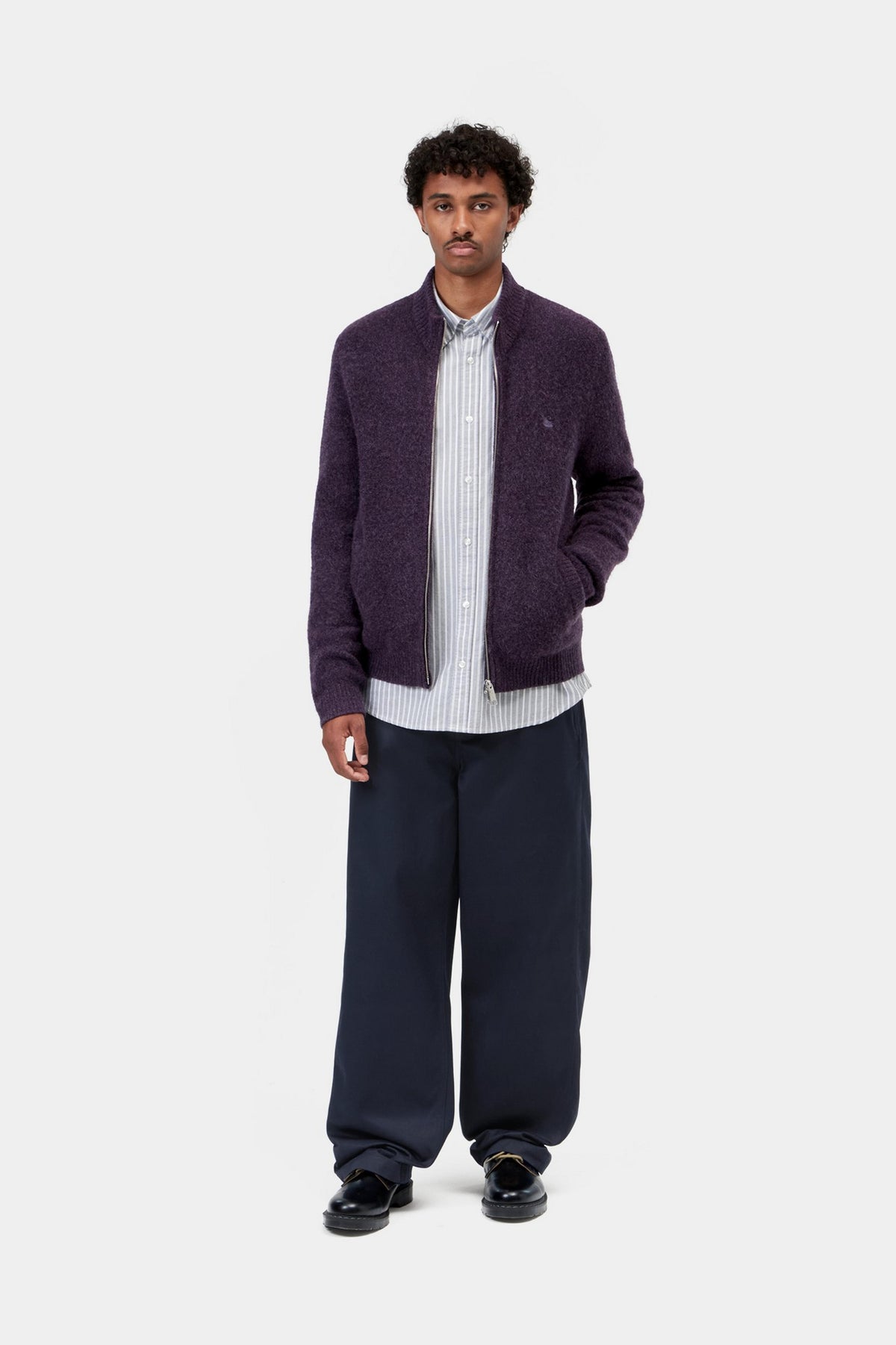 Harold Pant - Dark Navy, rigid