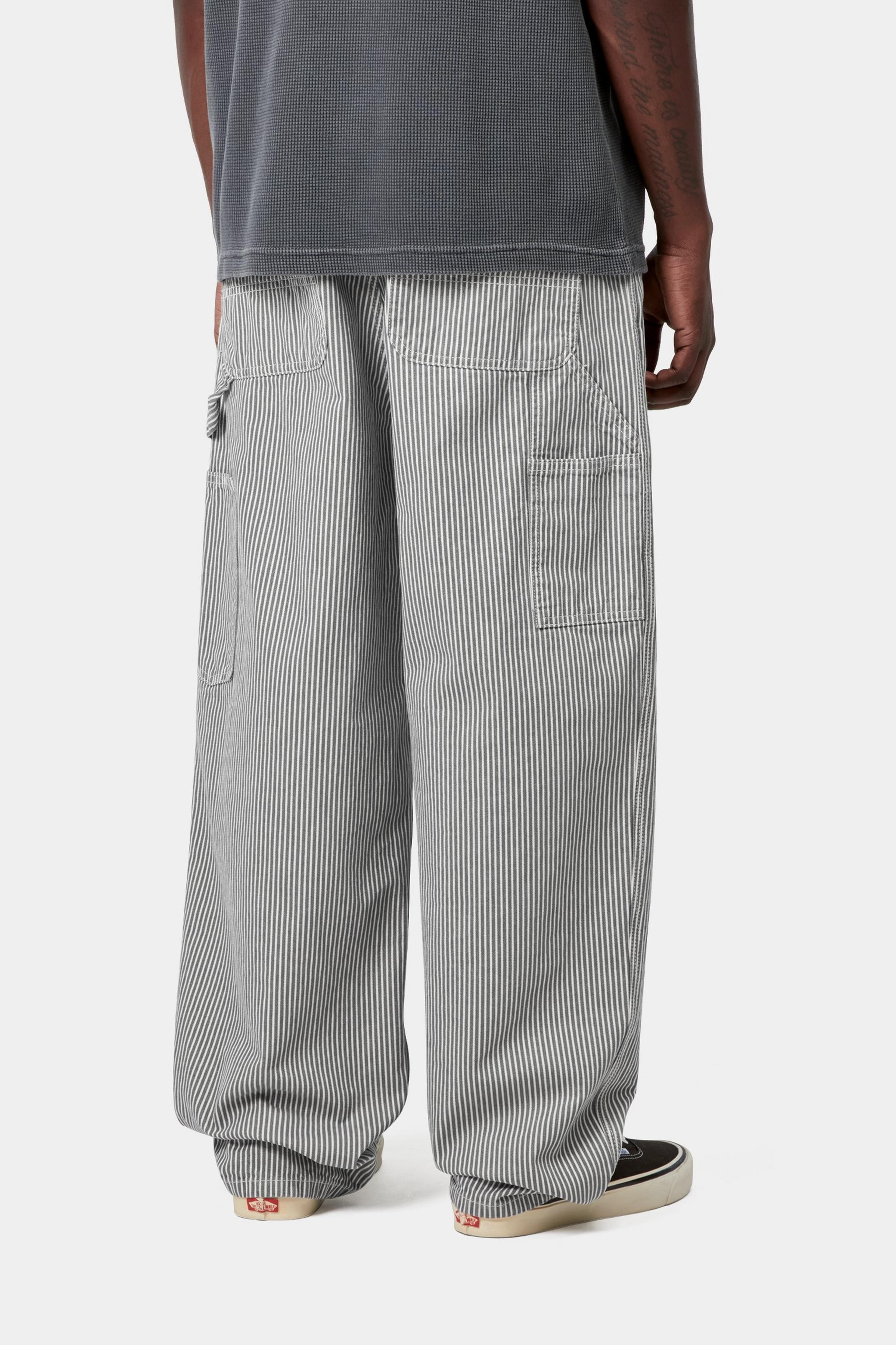 Mercer Single Knee Pant - Mercer Stripe, Graphite / Wax, Stone washed