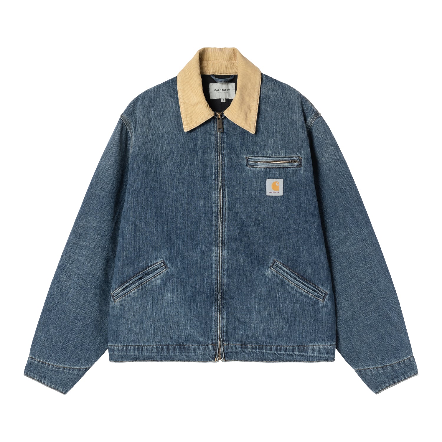 OG Detroit Jacket - Blue / Dusty H Brown, Dark used wash