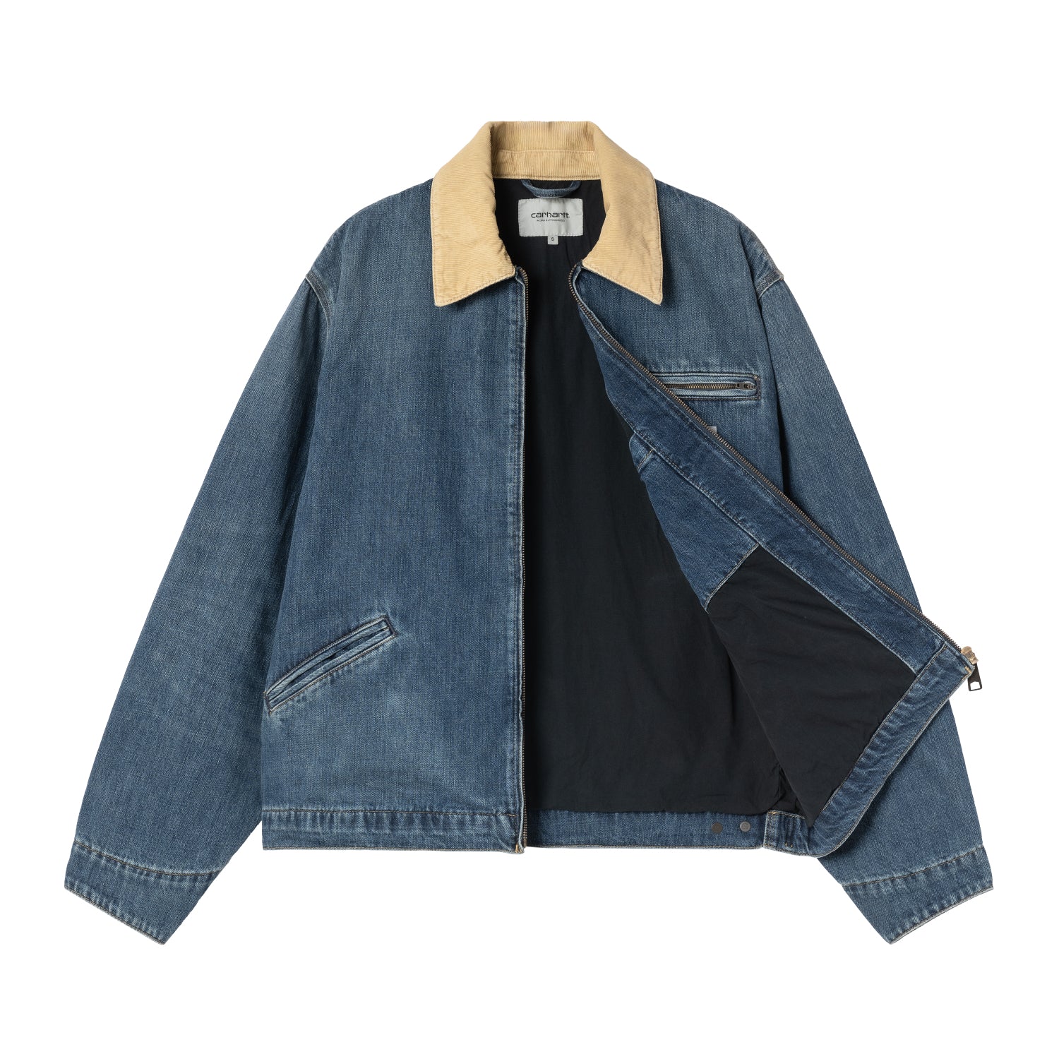 OG Detroit Jacket - Blue / Dusty H Brown, Dark used wash