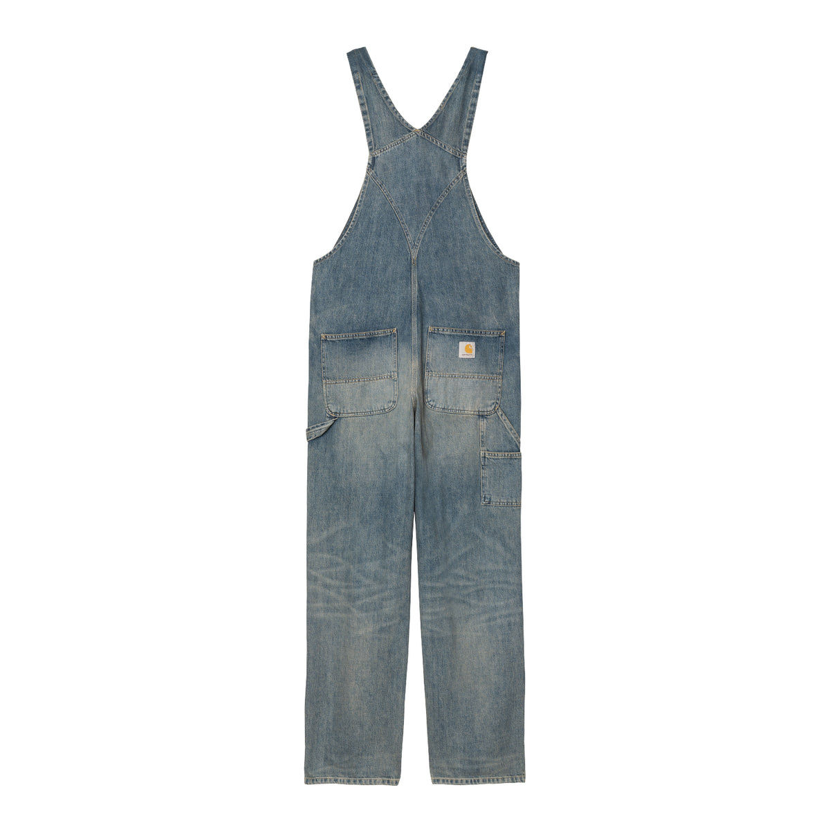 Bib Overall - Blue worn used wash