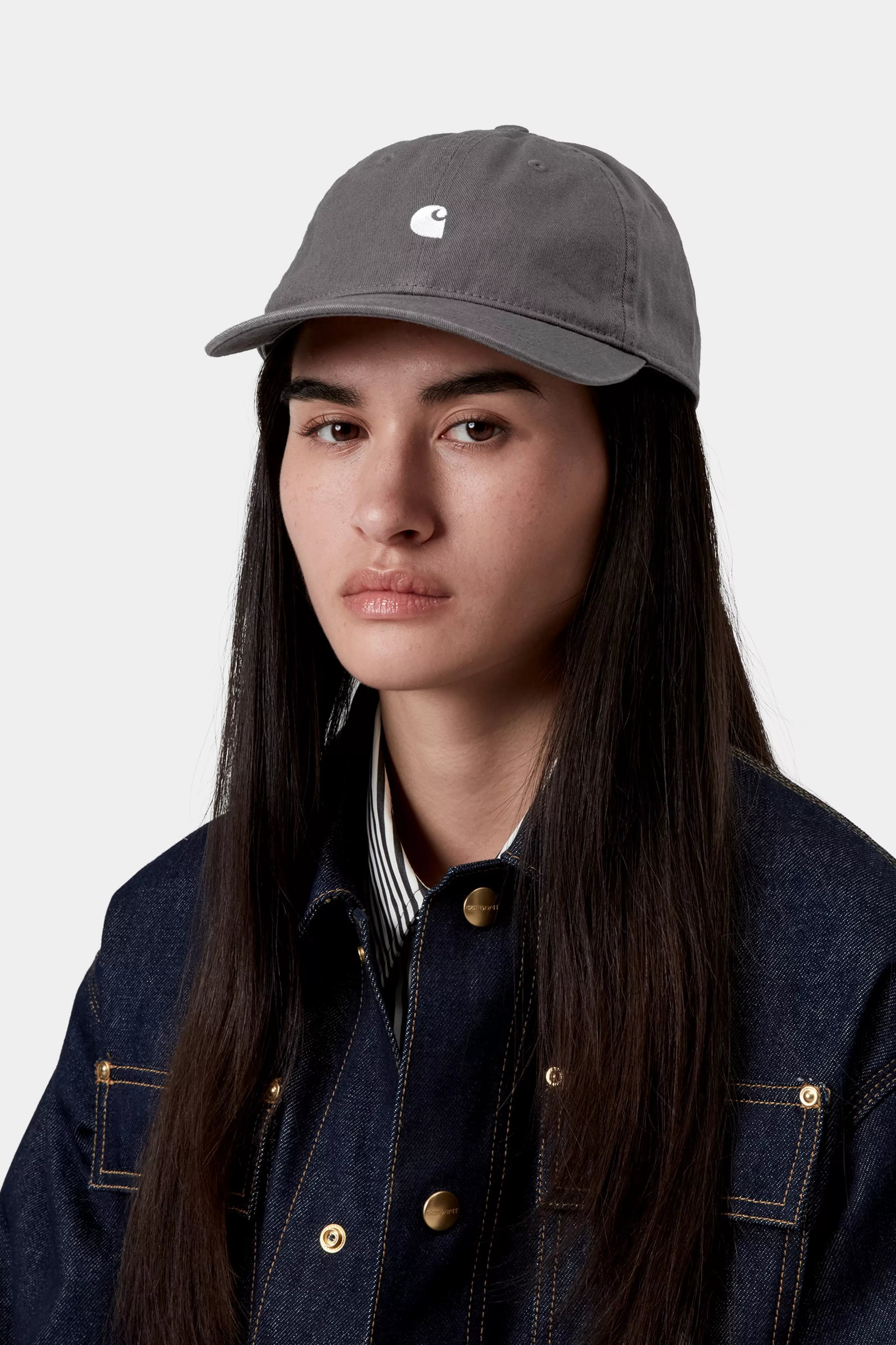 Madison Logo Cap - Porphyry / White