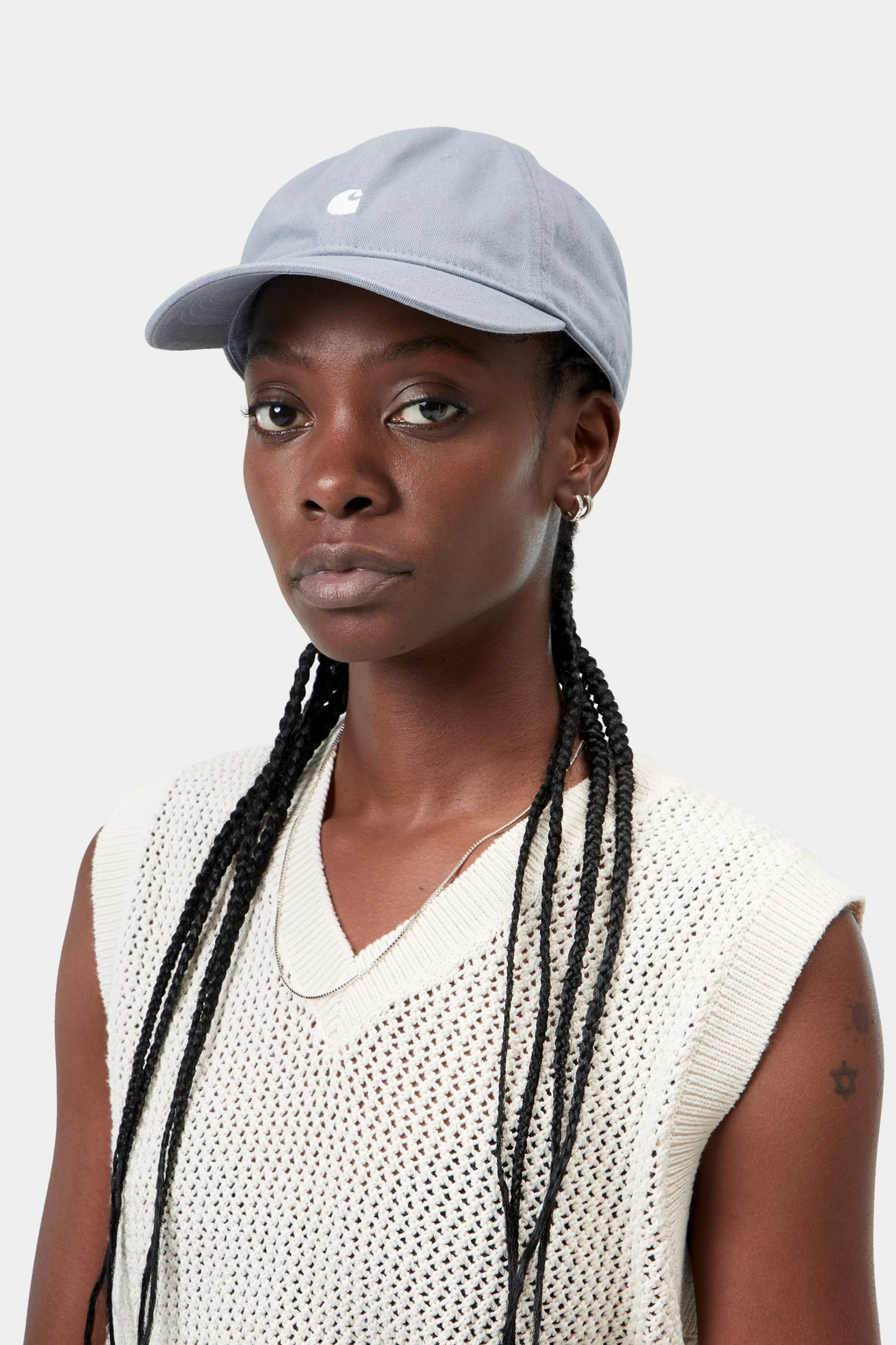 Madison Logo Cap - Shady Blue / White