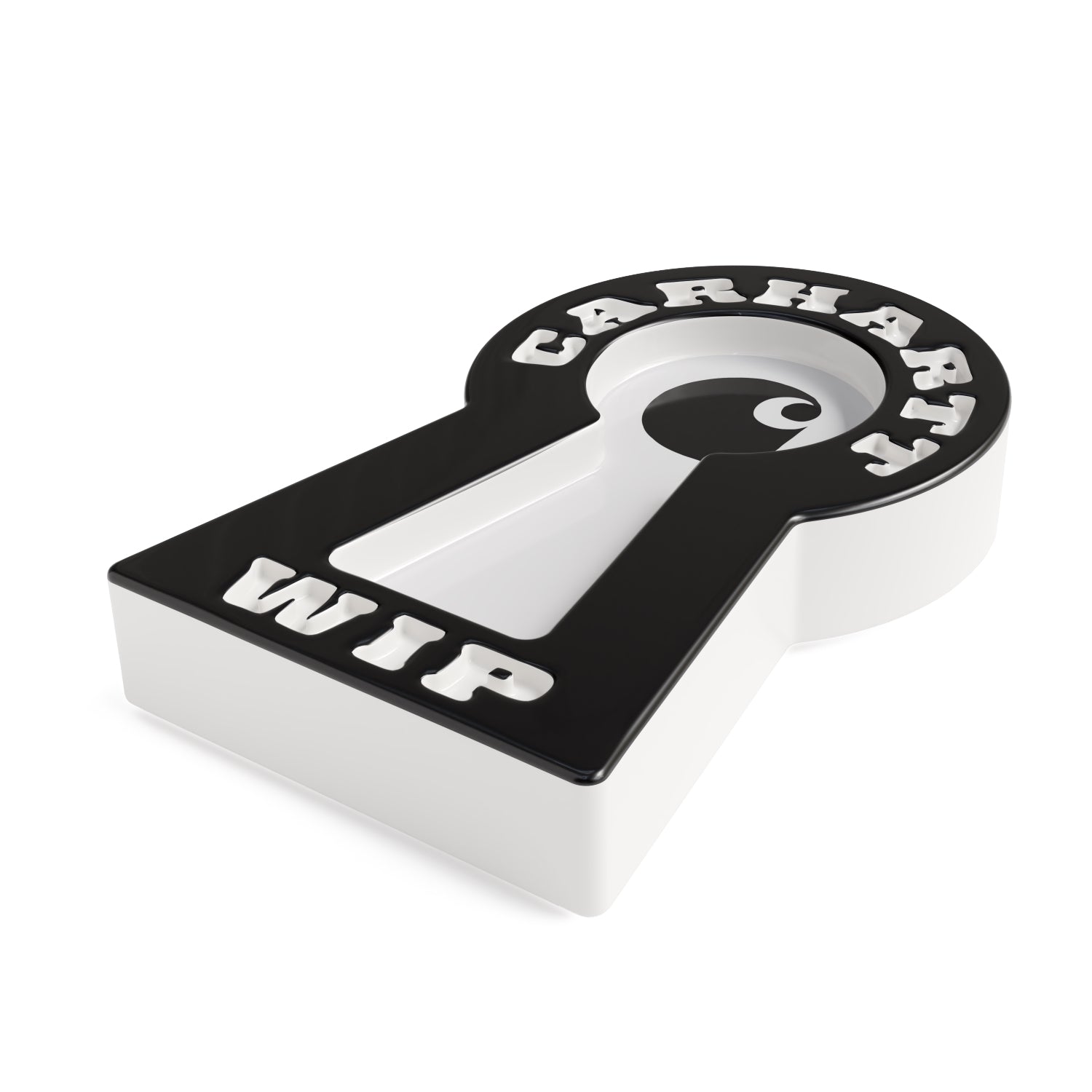 Locked Cone Incense Holder - White / Black