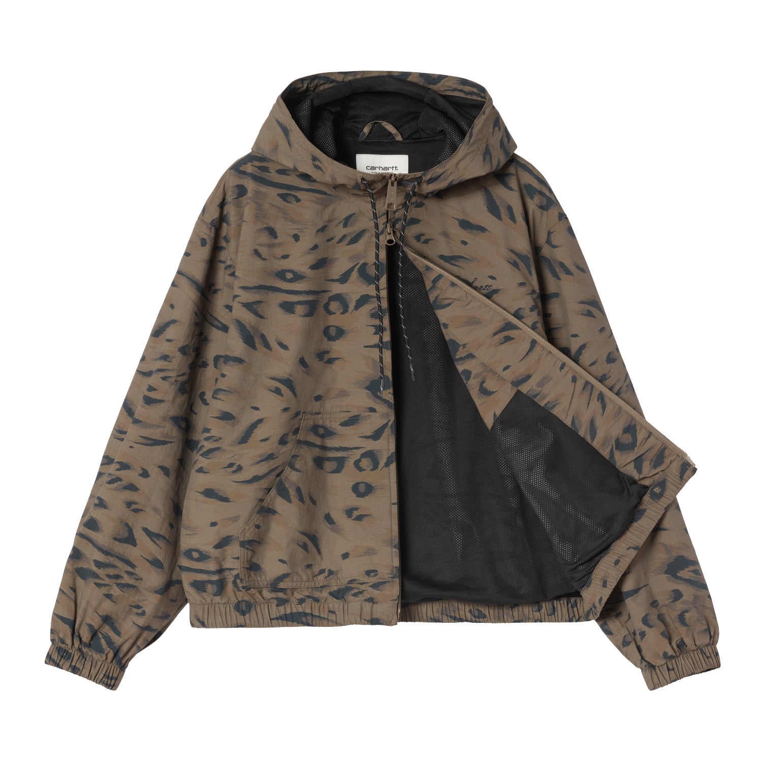 W' Travon Jacket - Duck Feather Print, Cypress / Black