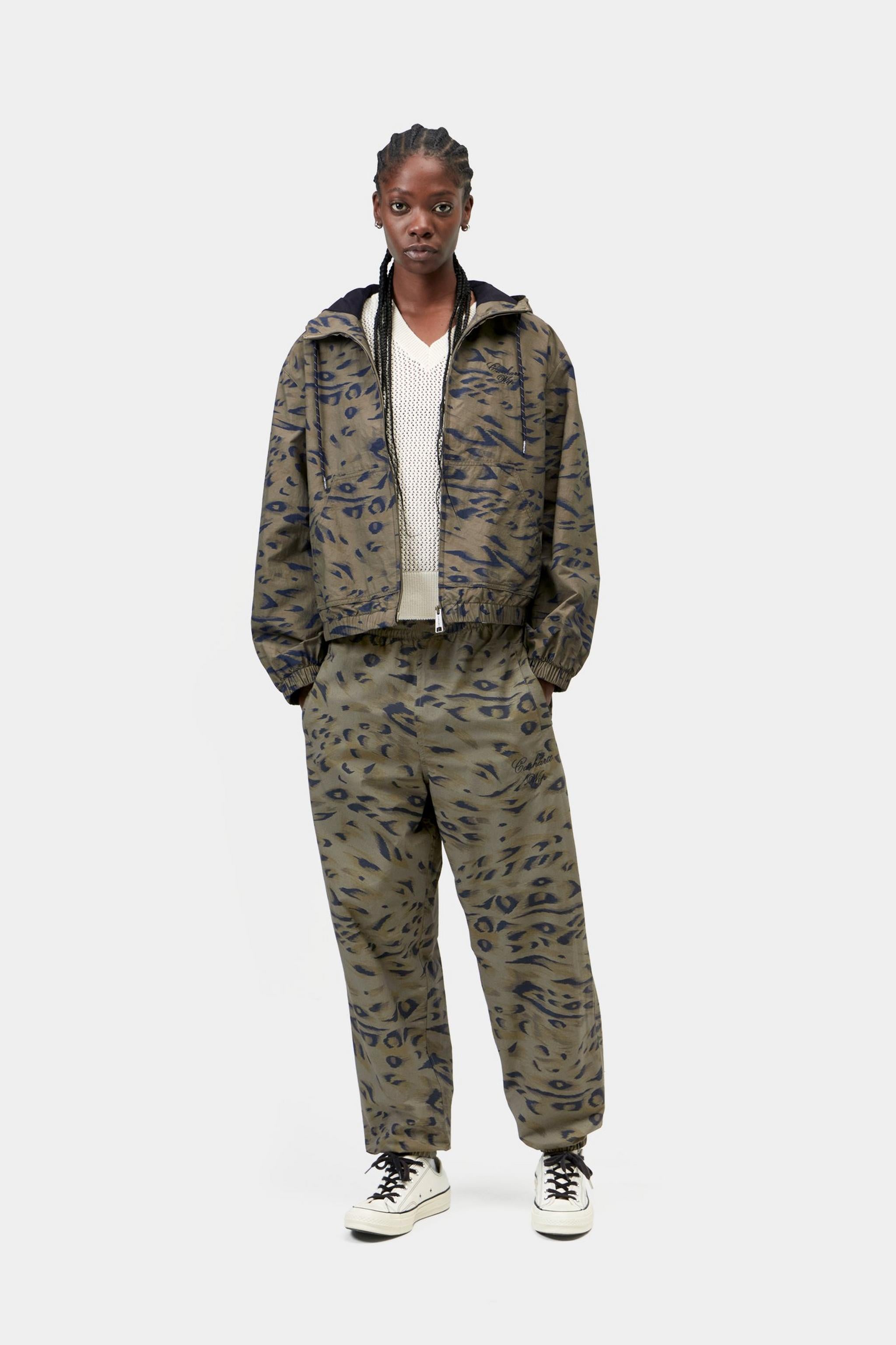 W' Travon Pant - Duck Feather Print, Cypress / Black
