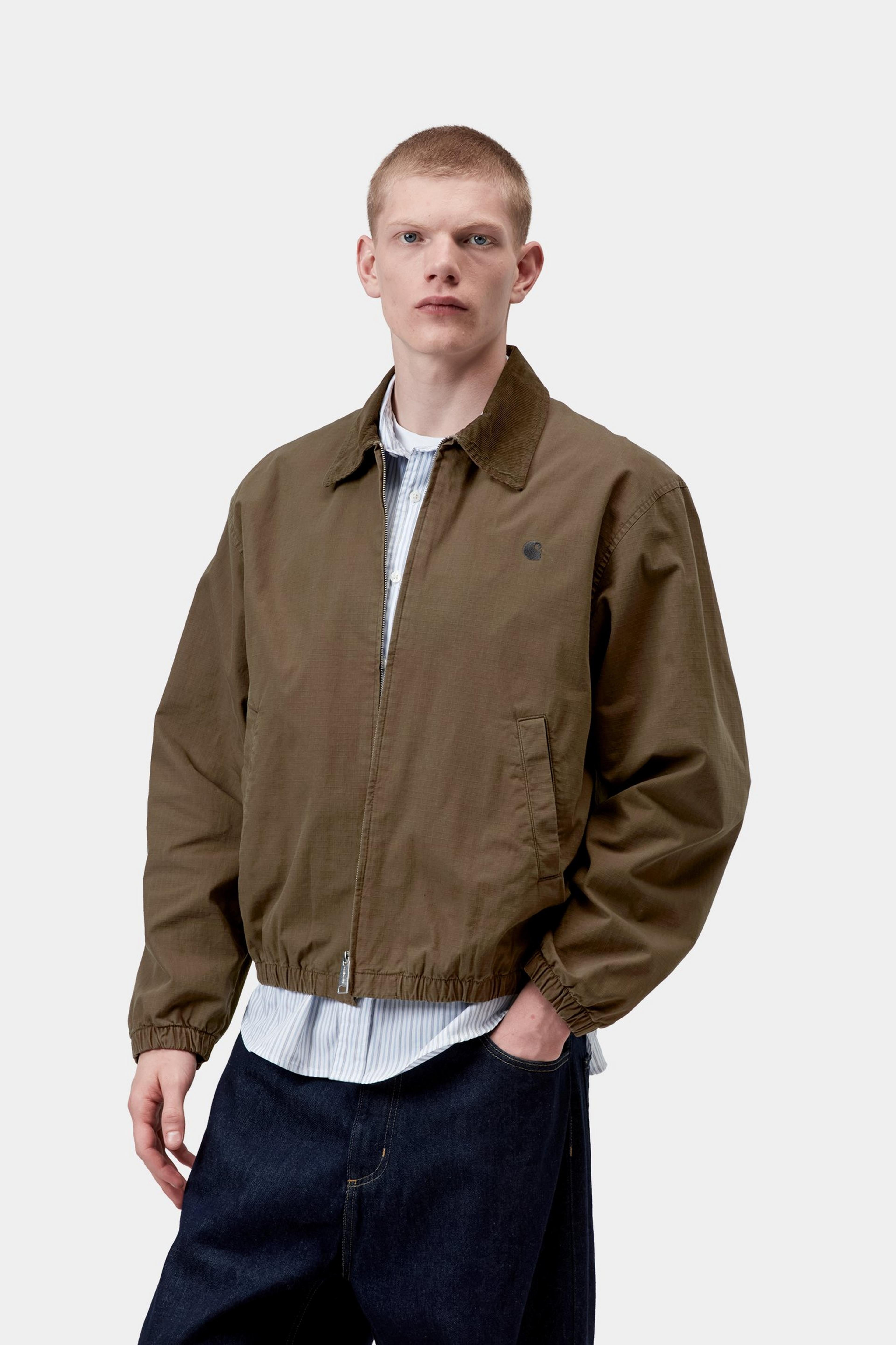Madison Ripstop Jacket - Dark Beech / Black (garment dyed)