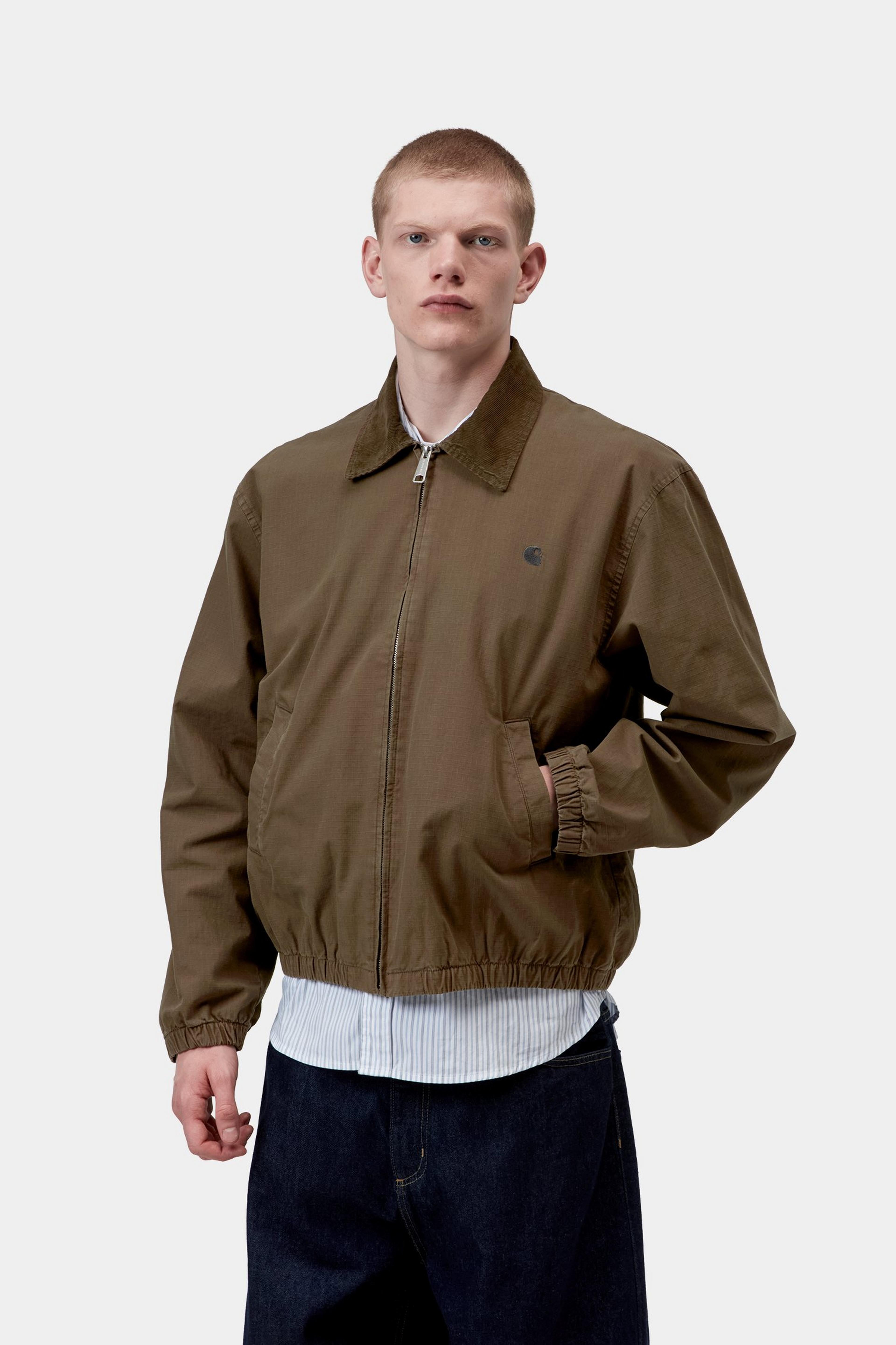 Madison Ripstop Jacket - Dark Beech / Black (garment dyed)
