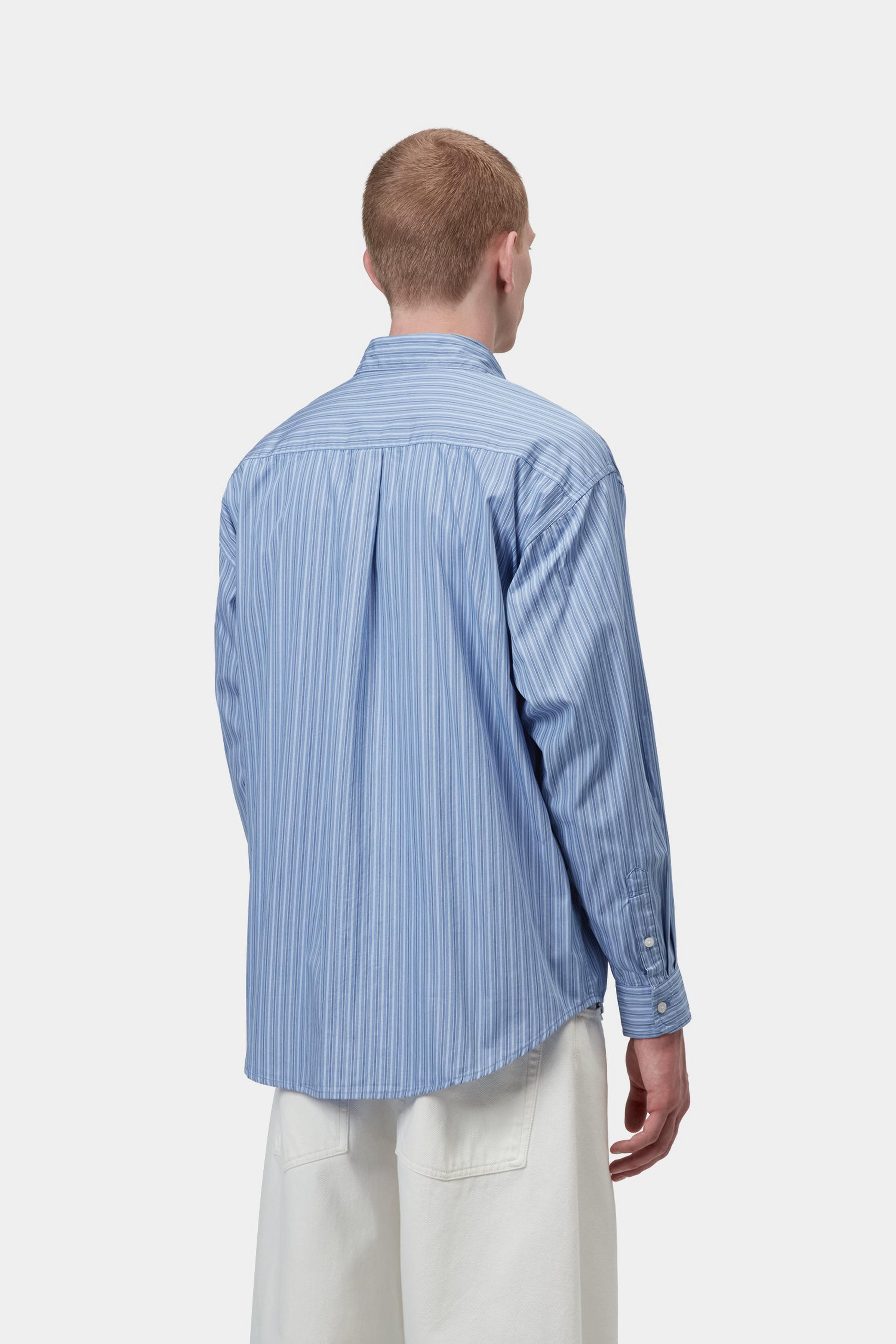 L/S Keene Shirt - Keene Stripe, Curacao